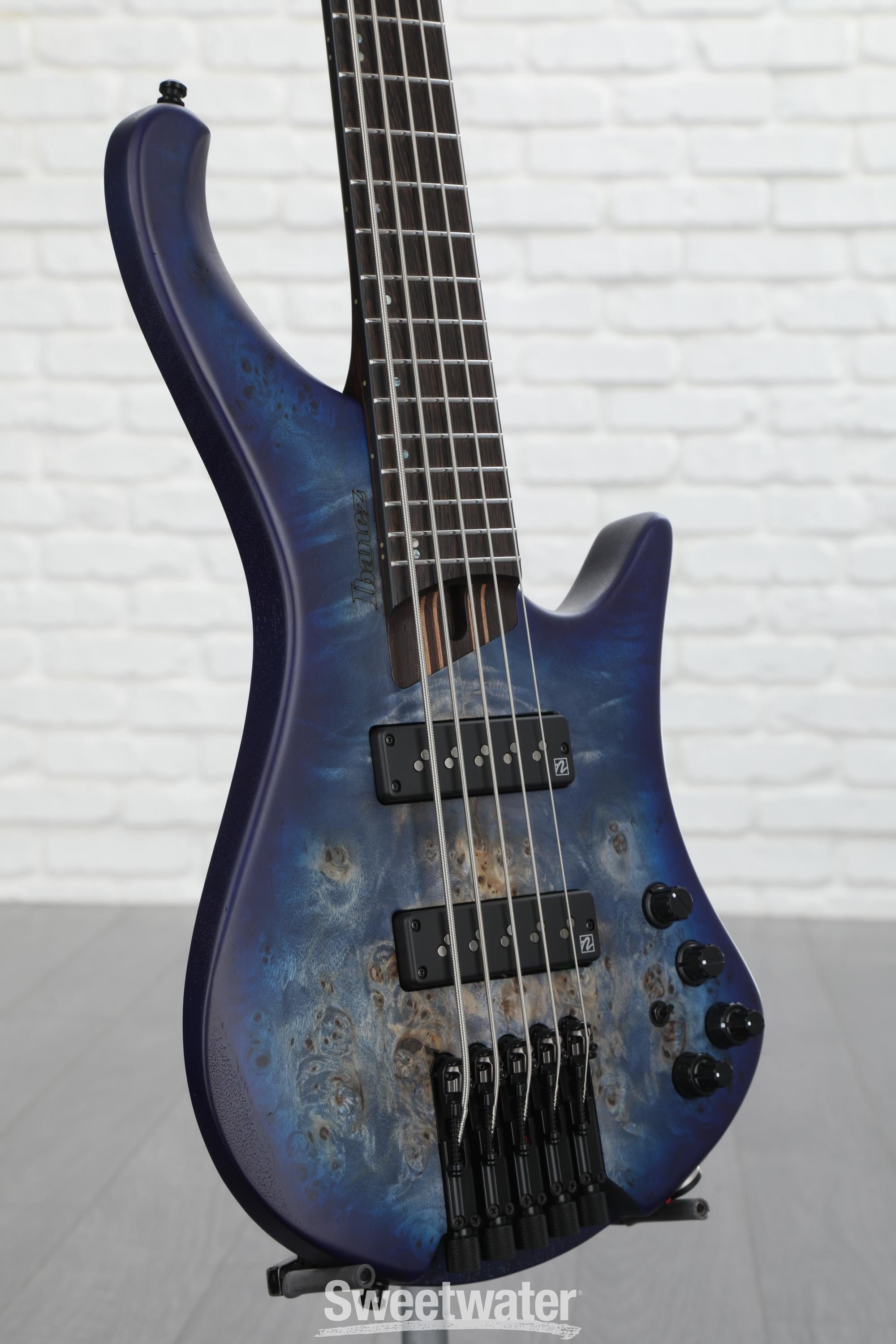 Ibanez Bass Workshop EHB1505 Bass Guitar - Pacific Blue Burst Flat 