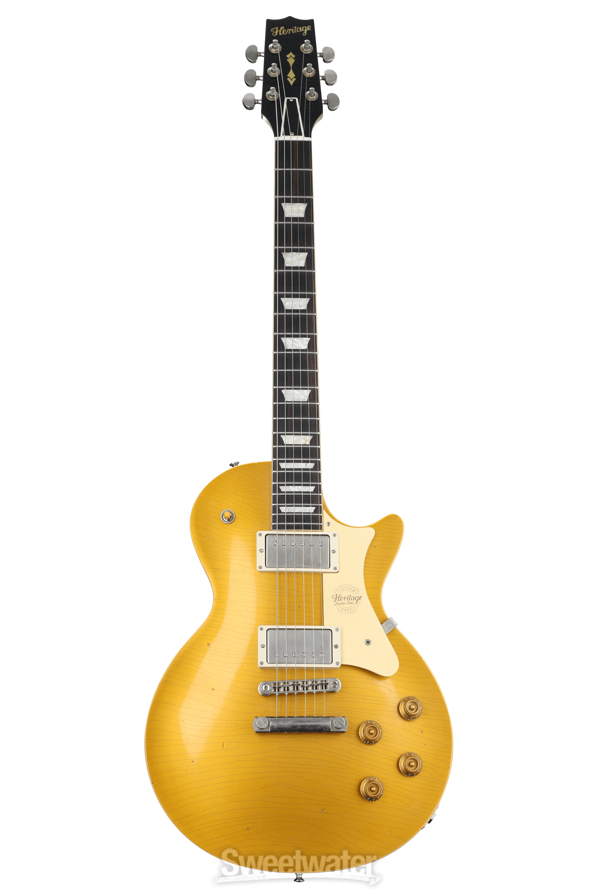 Heritage Artisan Aged Custom Core H150 Electric Guitar Gold Top