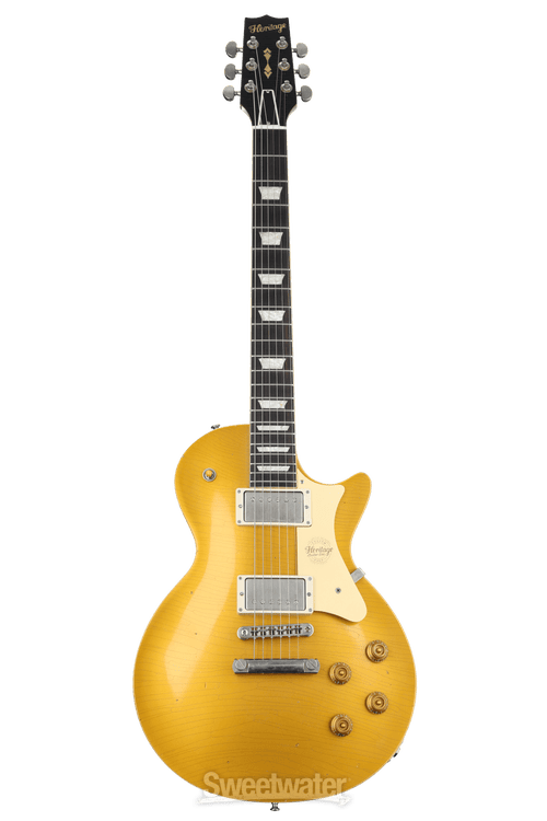 Heritage Artisan Aged Custom Core H-150 Electric Guitar - Gold Top