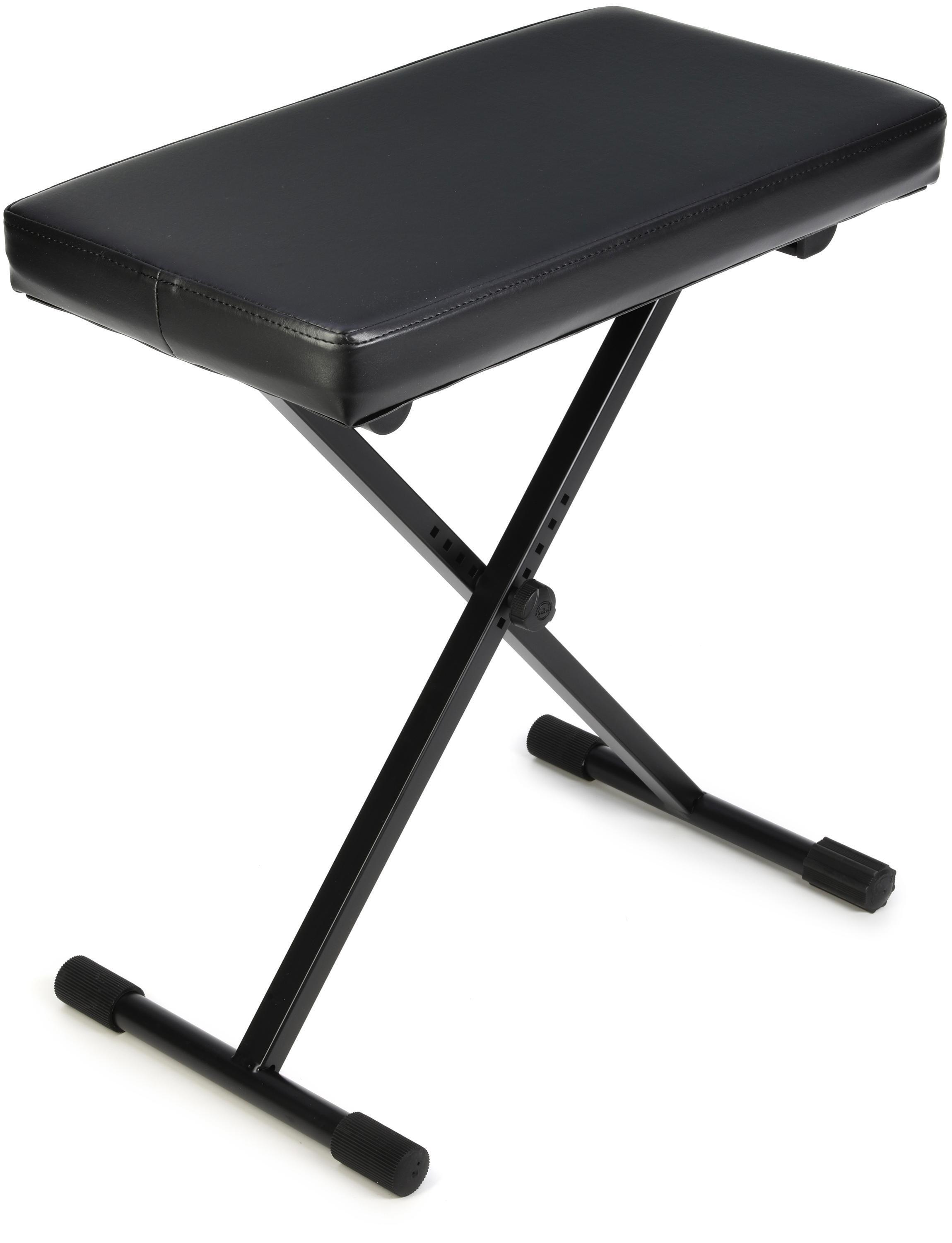 Korg PC-300 Height-Adjustable Piano Bench - Black | Sweetwater