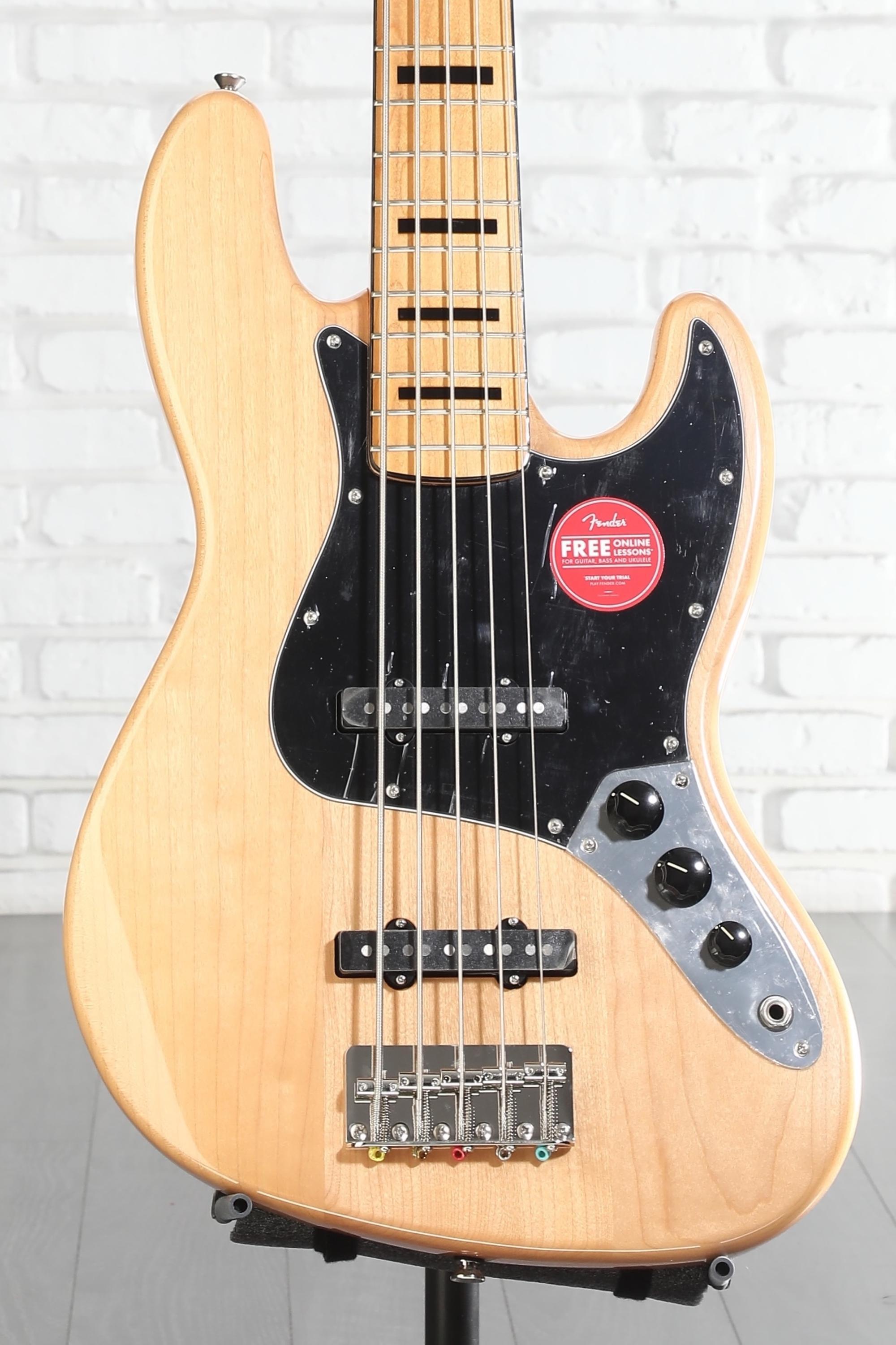 Squier Classic Vibe '70s Jazz Bass V - Natural with Maple