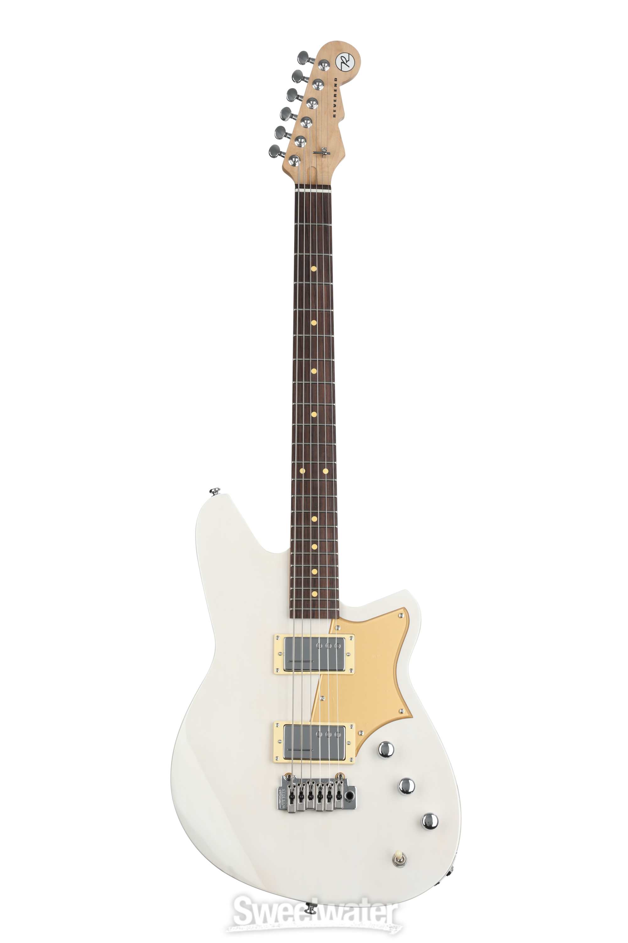 Reverend Descent W Baritone Electric Guitar - Transparent White