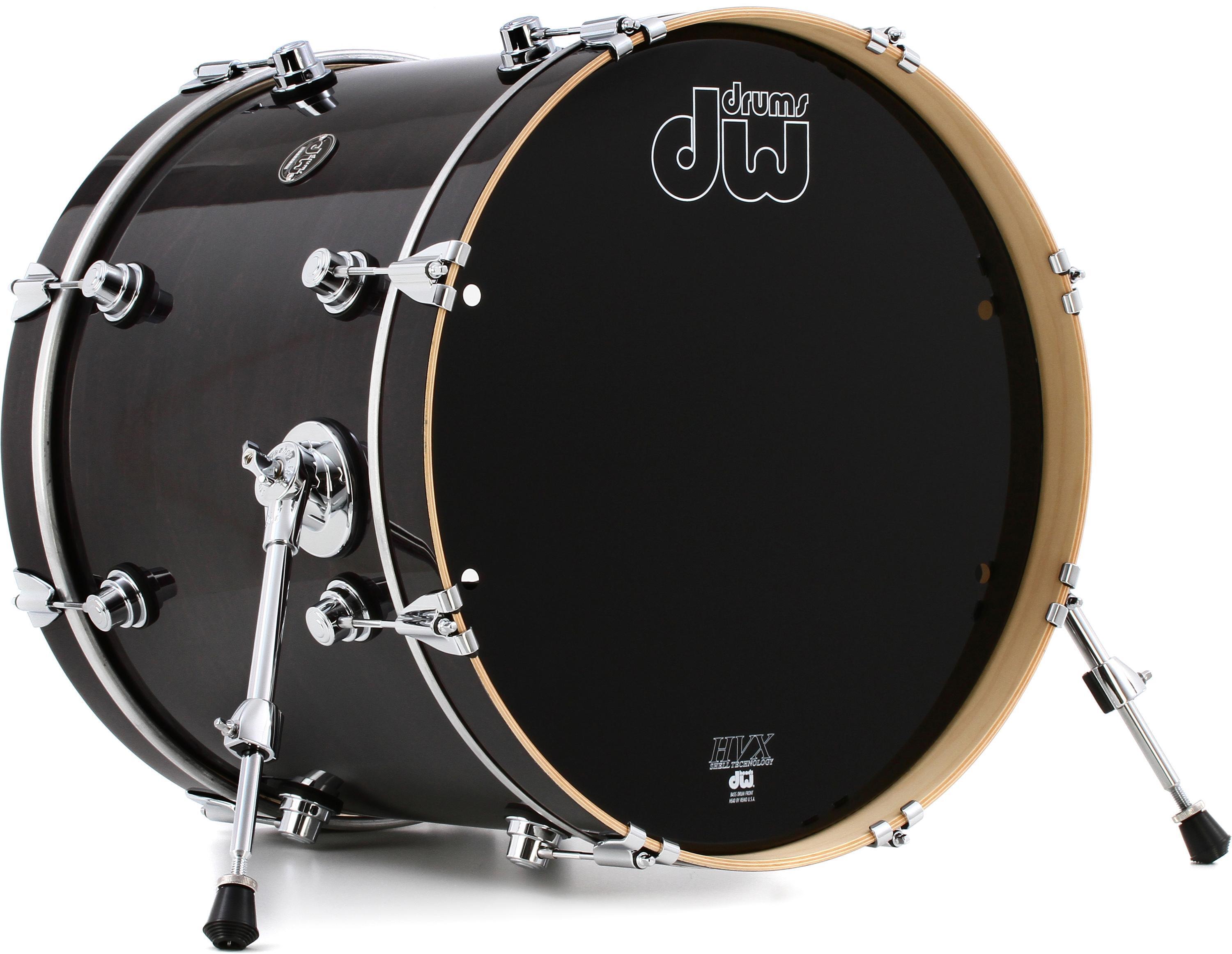 DW Performance Series Bass Drum - 16 x 20 inch - Ebony Stain