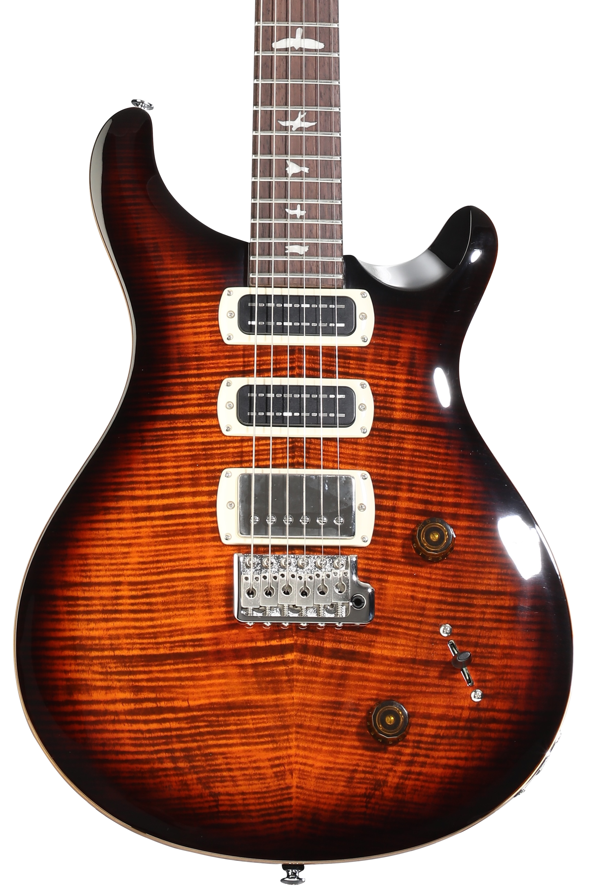 PRS SE Studio Electric Guitar - Orange Tiger Smokeburst | Sweetwater