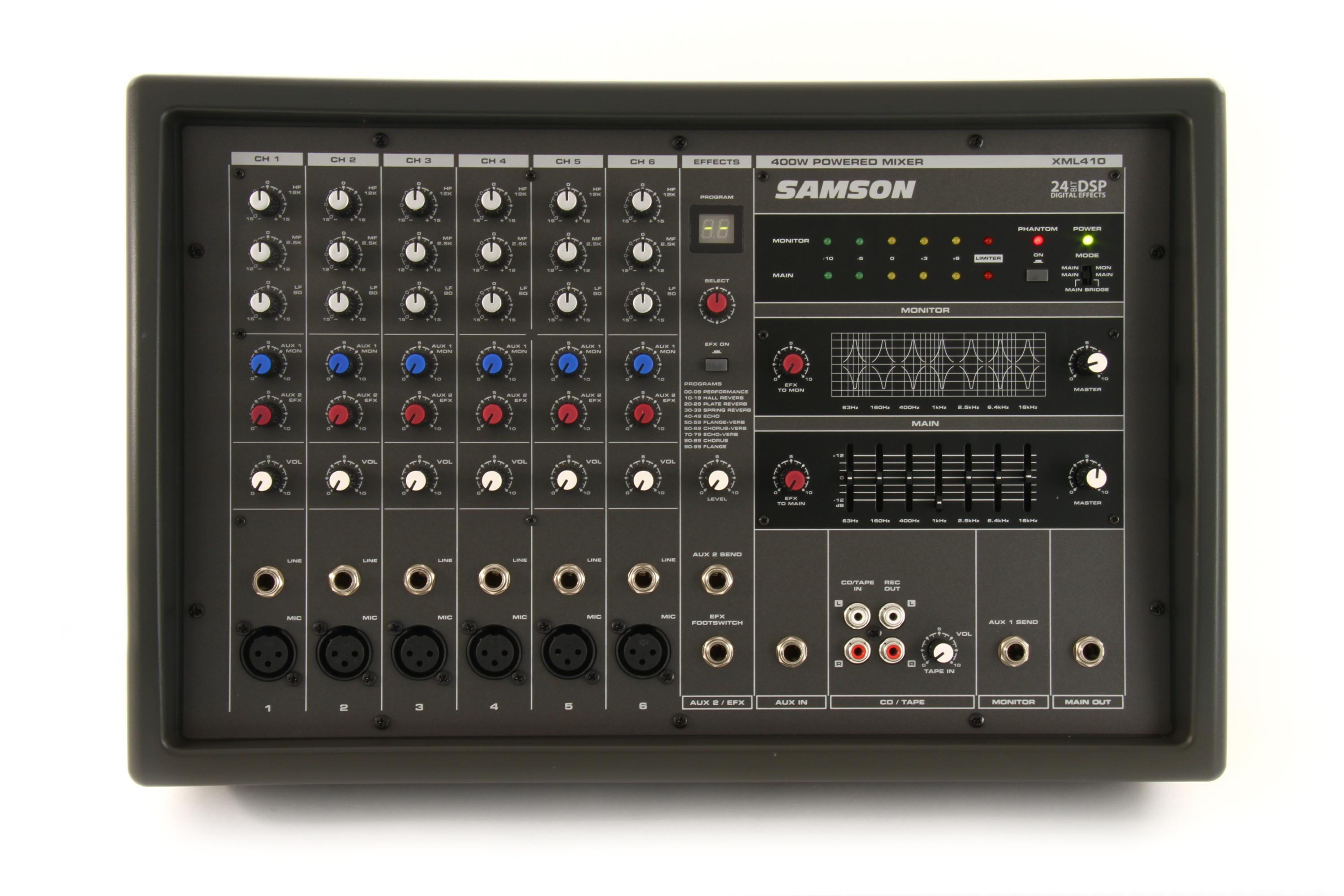 Samson XML410 Powered Mixer | Sweetwater