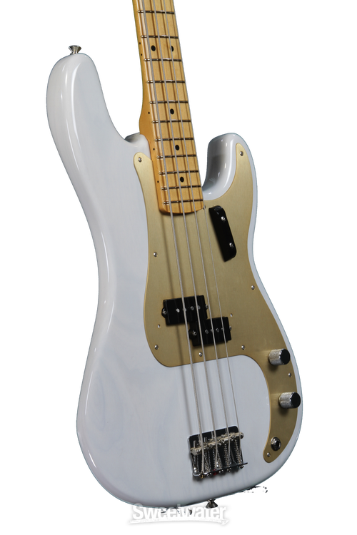 Fender American Vintage '57 Precision Bass - White Blonde | Sweetwater