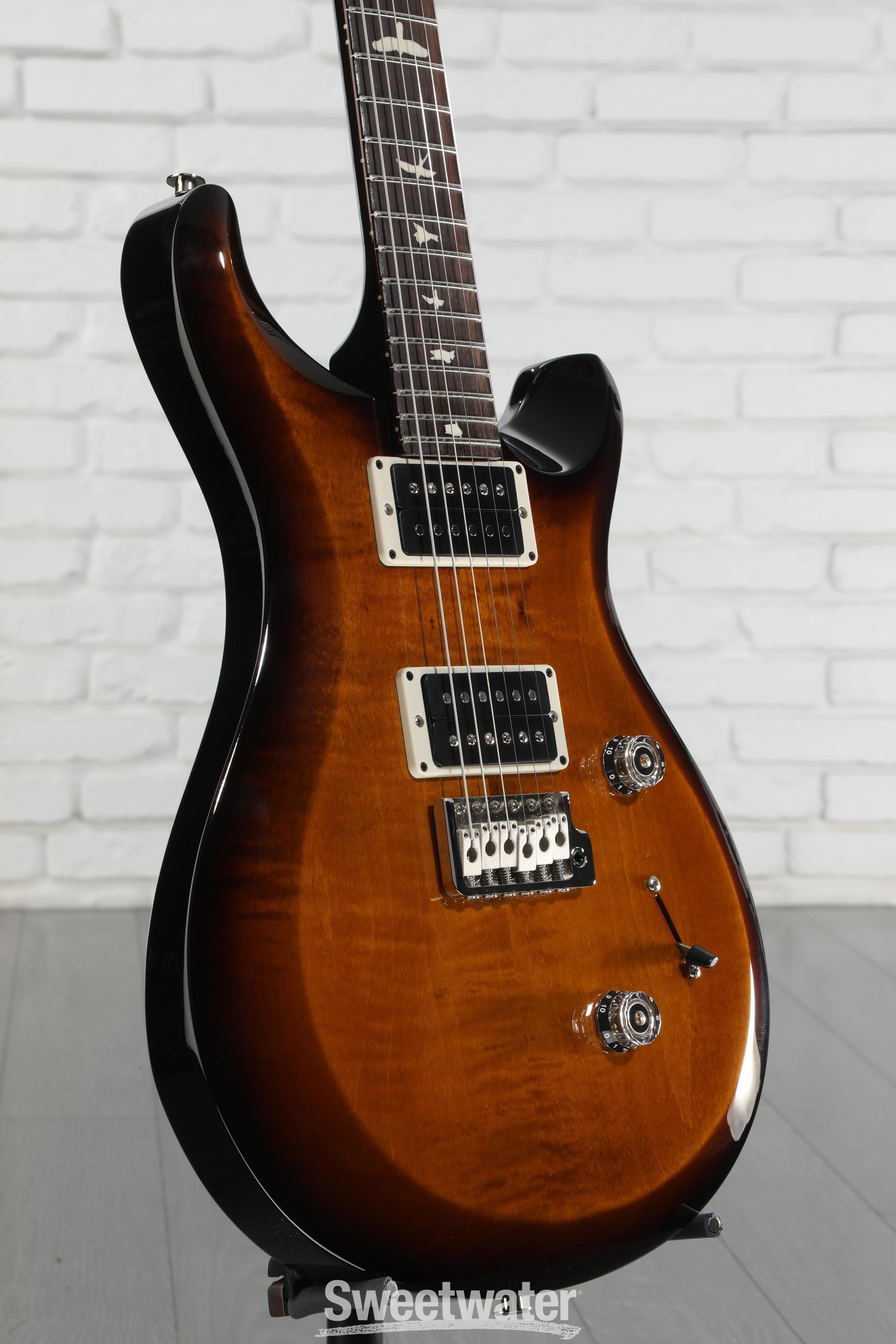 PRS S2 Custom 24 Electric Guitar - Black Amber | Sweetwater
