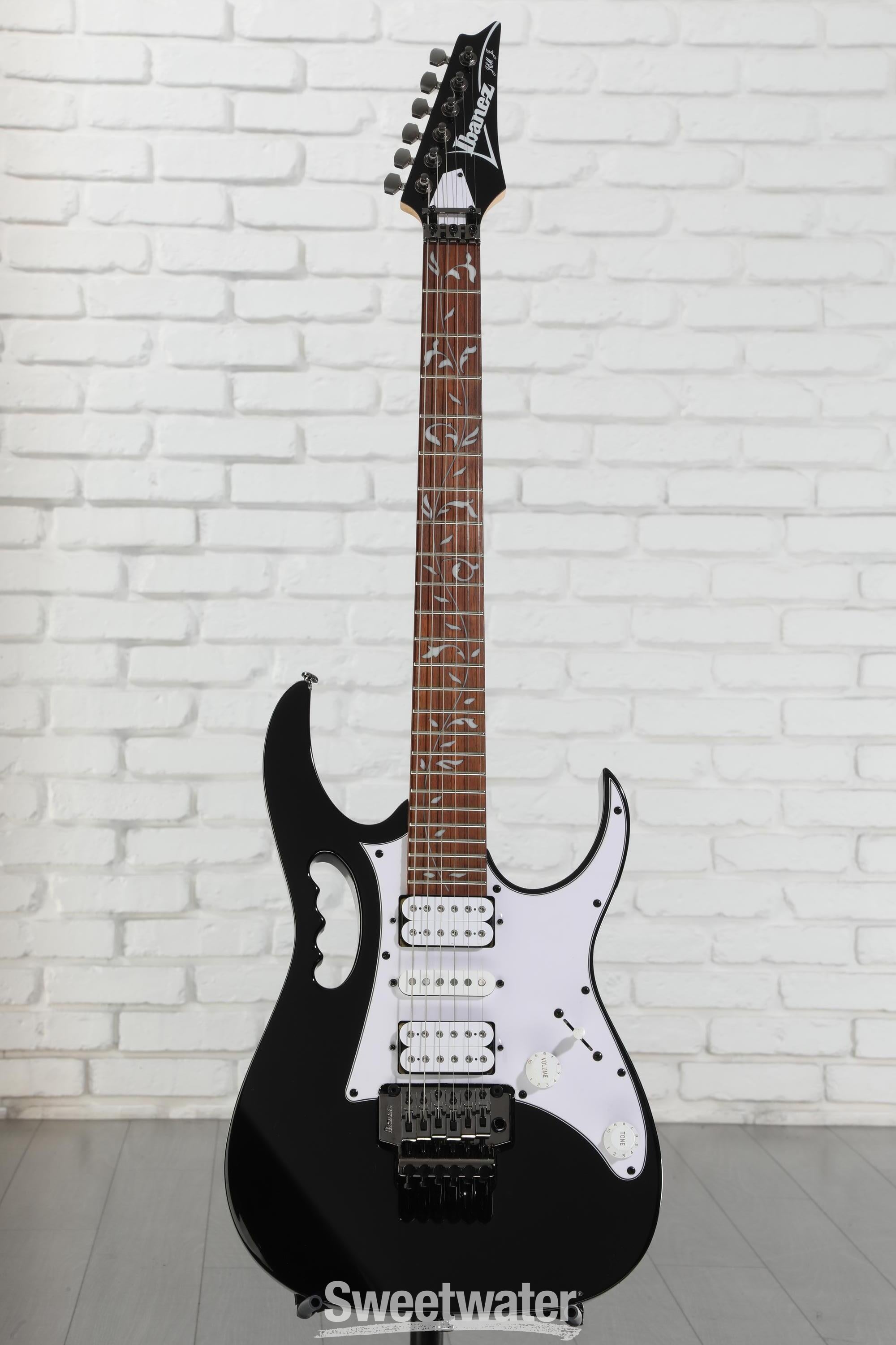 出ました！Ibanez Jemini Steve Vai Signature Ibanez Steve Vai Signature JEMJR - Black | Sweetwater