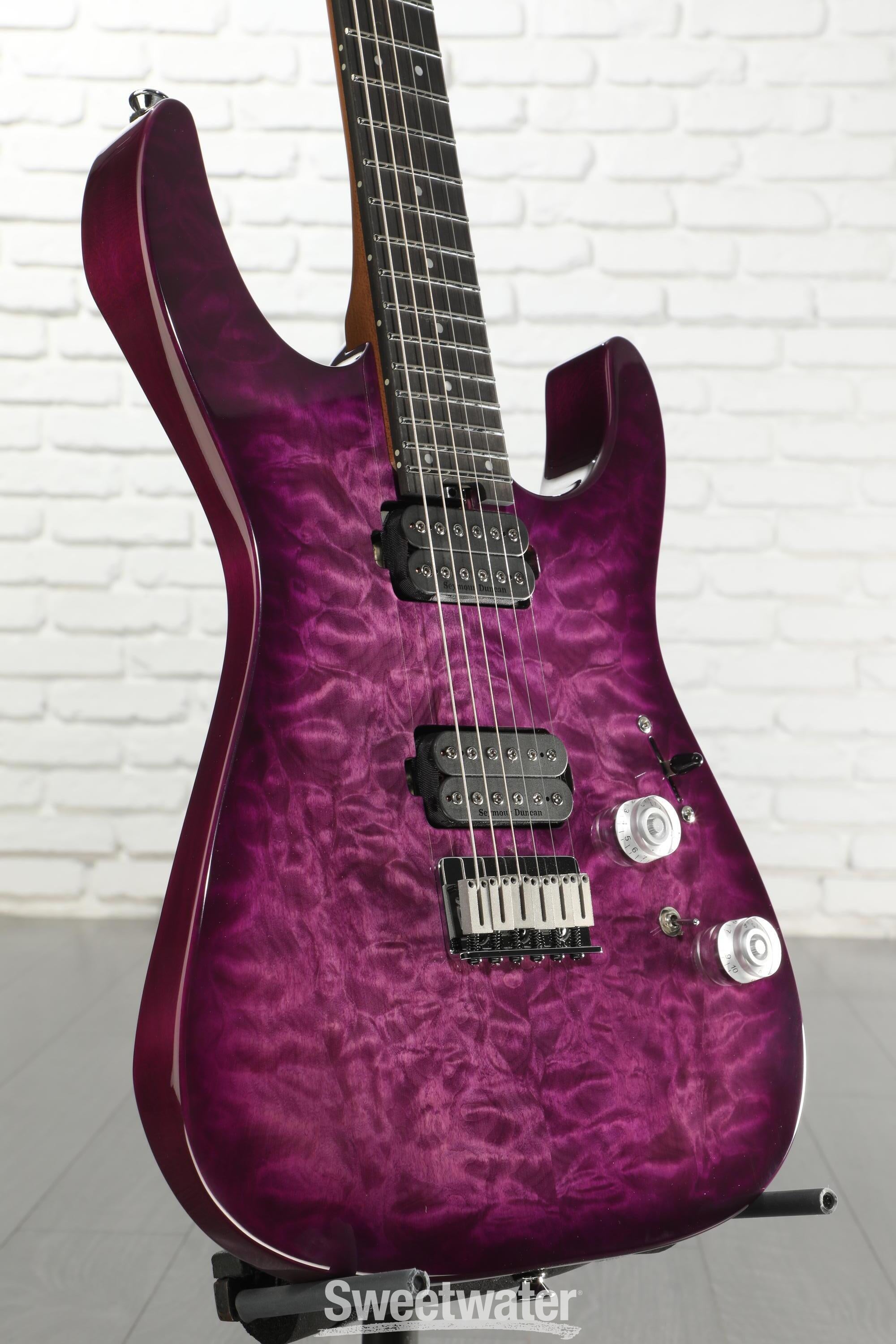 Charvel Pro-Mod Plus Dinky DK24 HT QM Electric Guitar - Violet