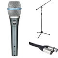 Photo of Shure Beta87A Handheld Microphone Bundle with Stand and Cable