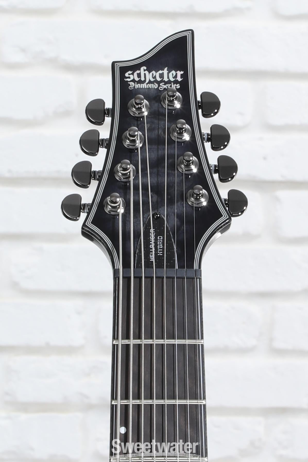 Schecter Hellraiser Hybrid C-8 Electric Guitar - Trans Black Burst