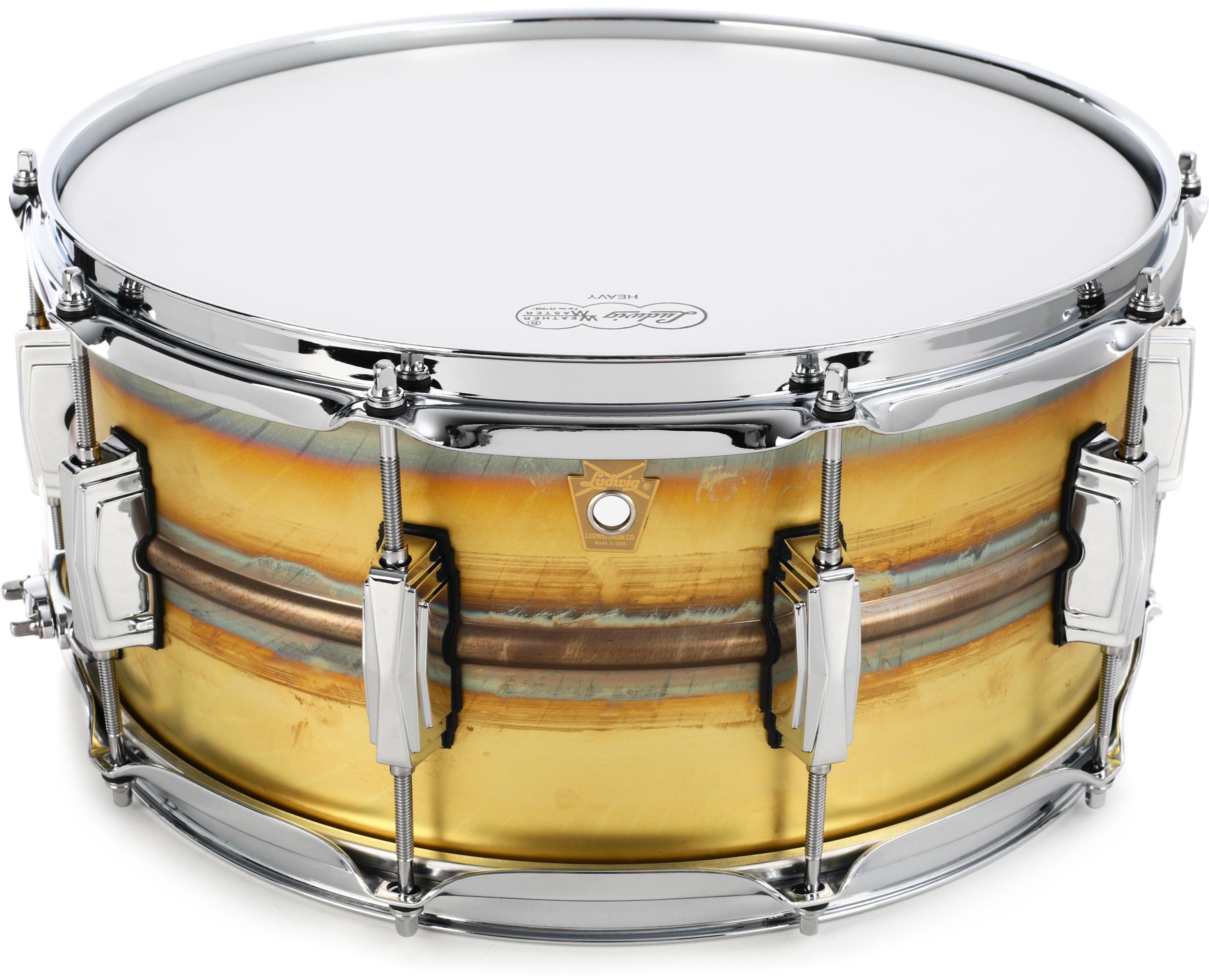 Ludwig Raw Brass Snare Drum - 6.5 x 14-inch - Raw Patina | Sweetwater