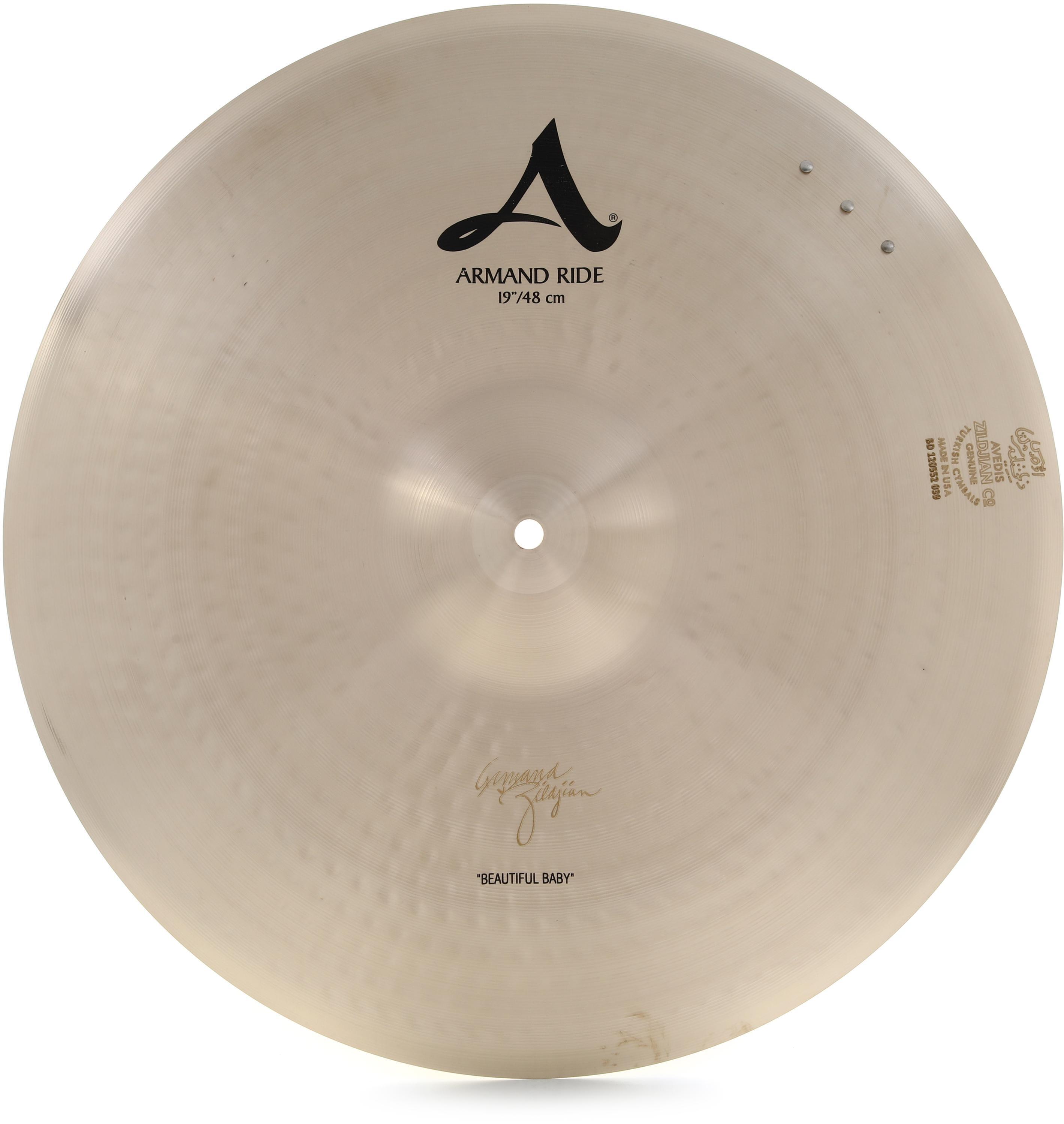 Zildjian 19 inch A Zildjian Armand Beautiful Baby Ride Cymbal