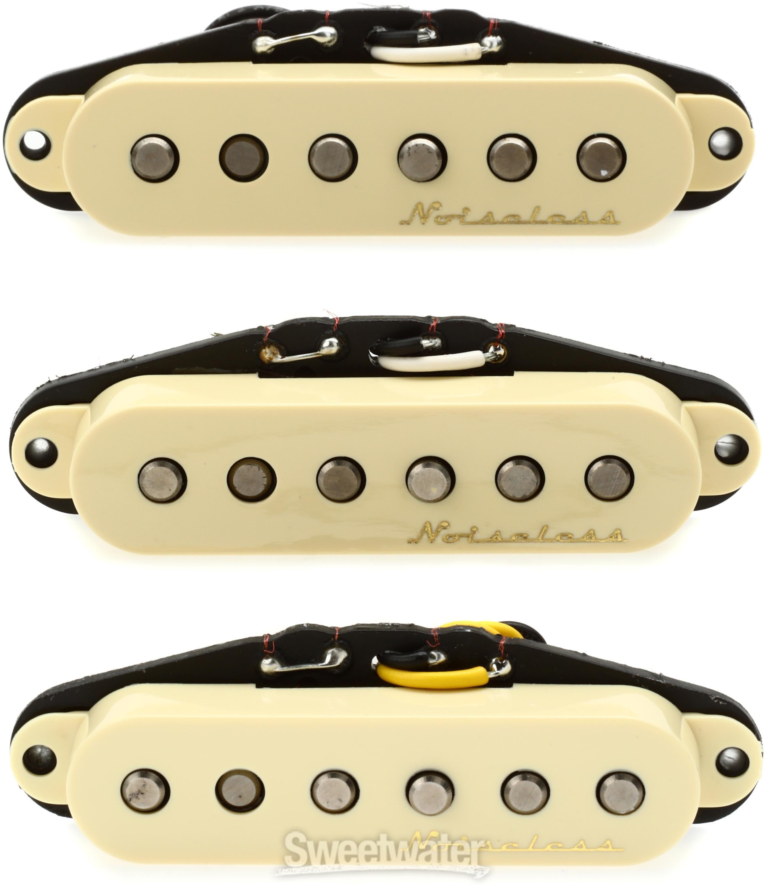 Fender Vintage Noiseless Stratocaster Pickups 3-piece Set | Sweetwater