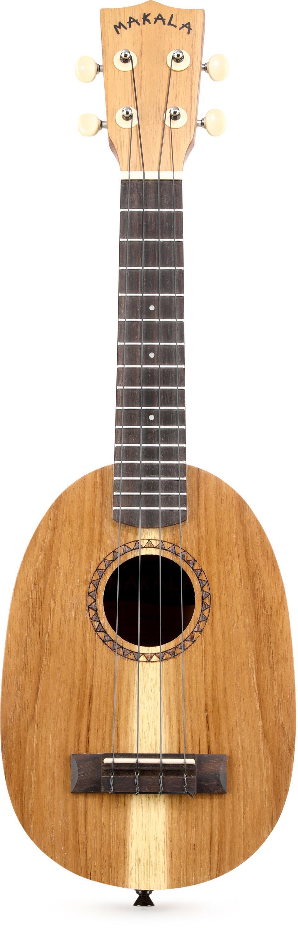 Photo of Kala Makala Indonesian Acacia Pineapple Soprano Ukulele - Natural Satin
