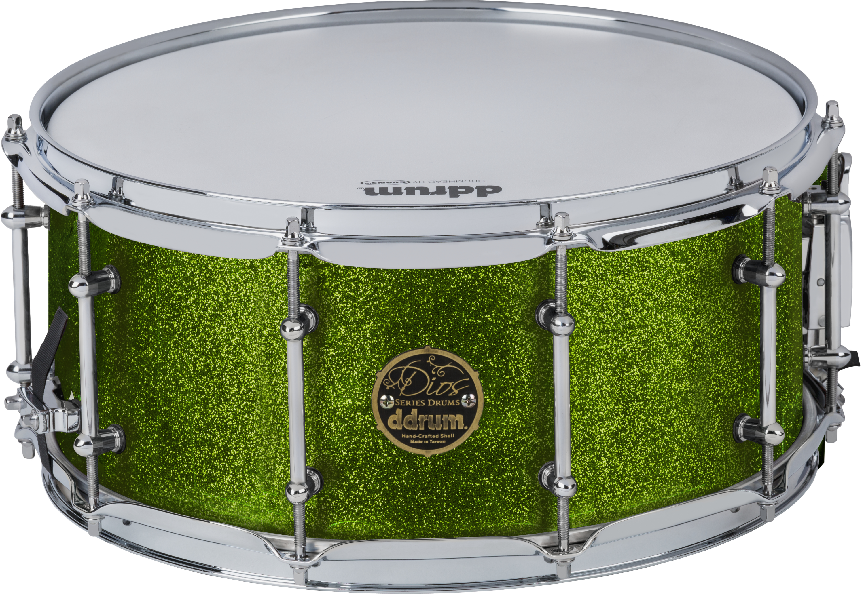 ddrum Dios Maple Snare Drum - 6.5 x 14 inch - Emerald Green