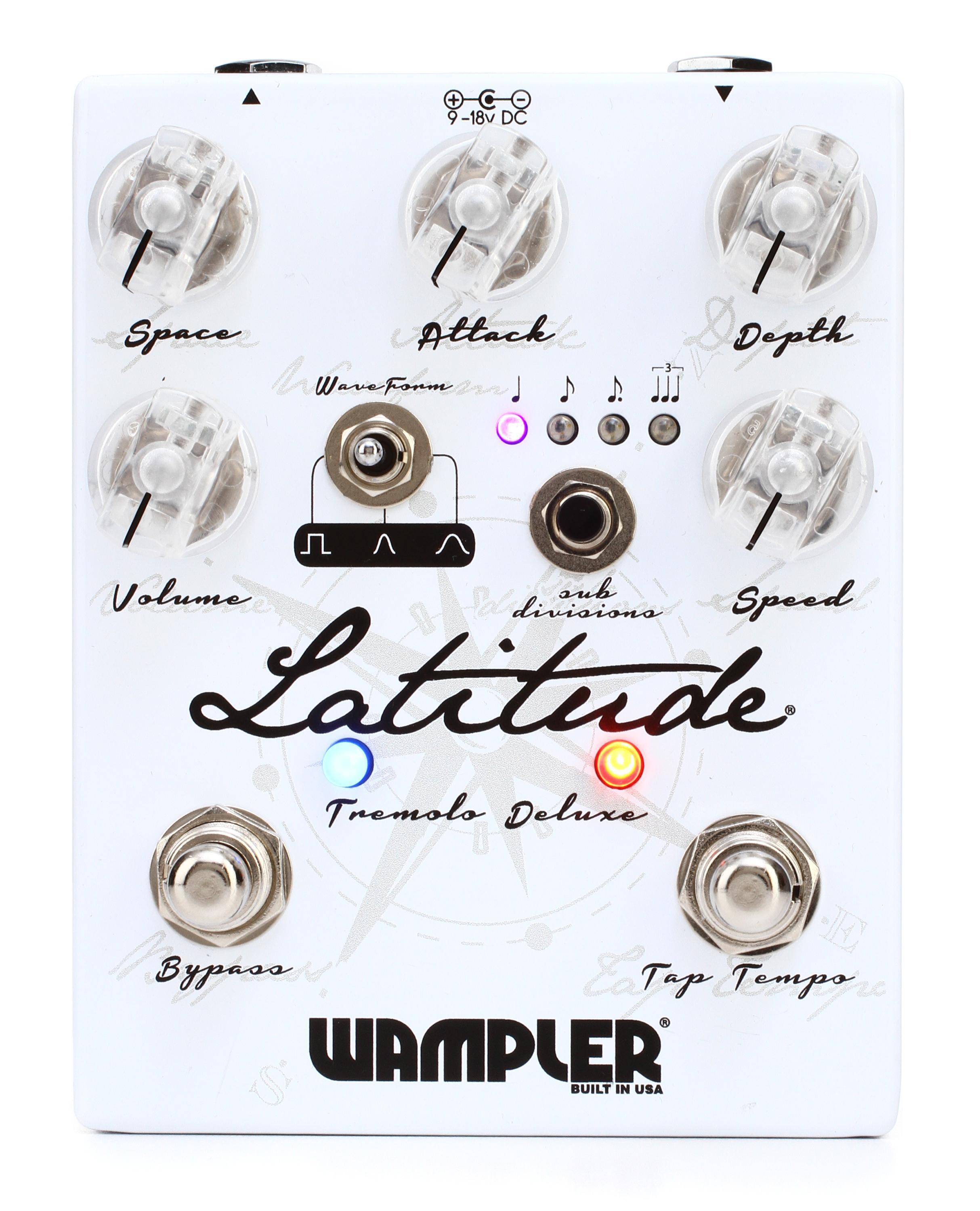 Wampler Latitude Deluxe Tremolo Pedal | Sweetwater