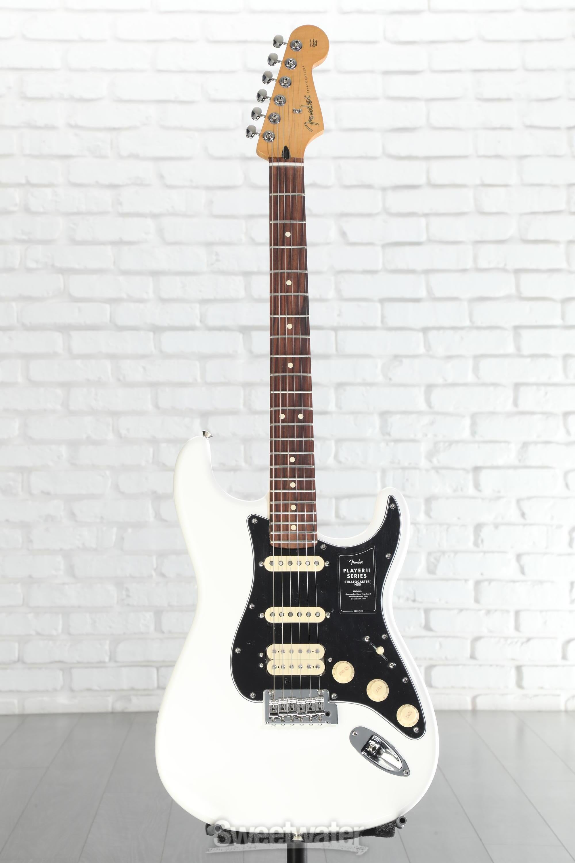 Fender Player II Stratocaster HSS Electric Guitar - Polar White
