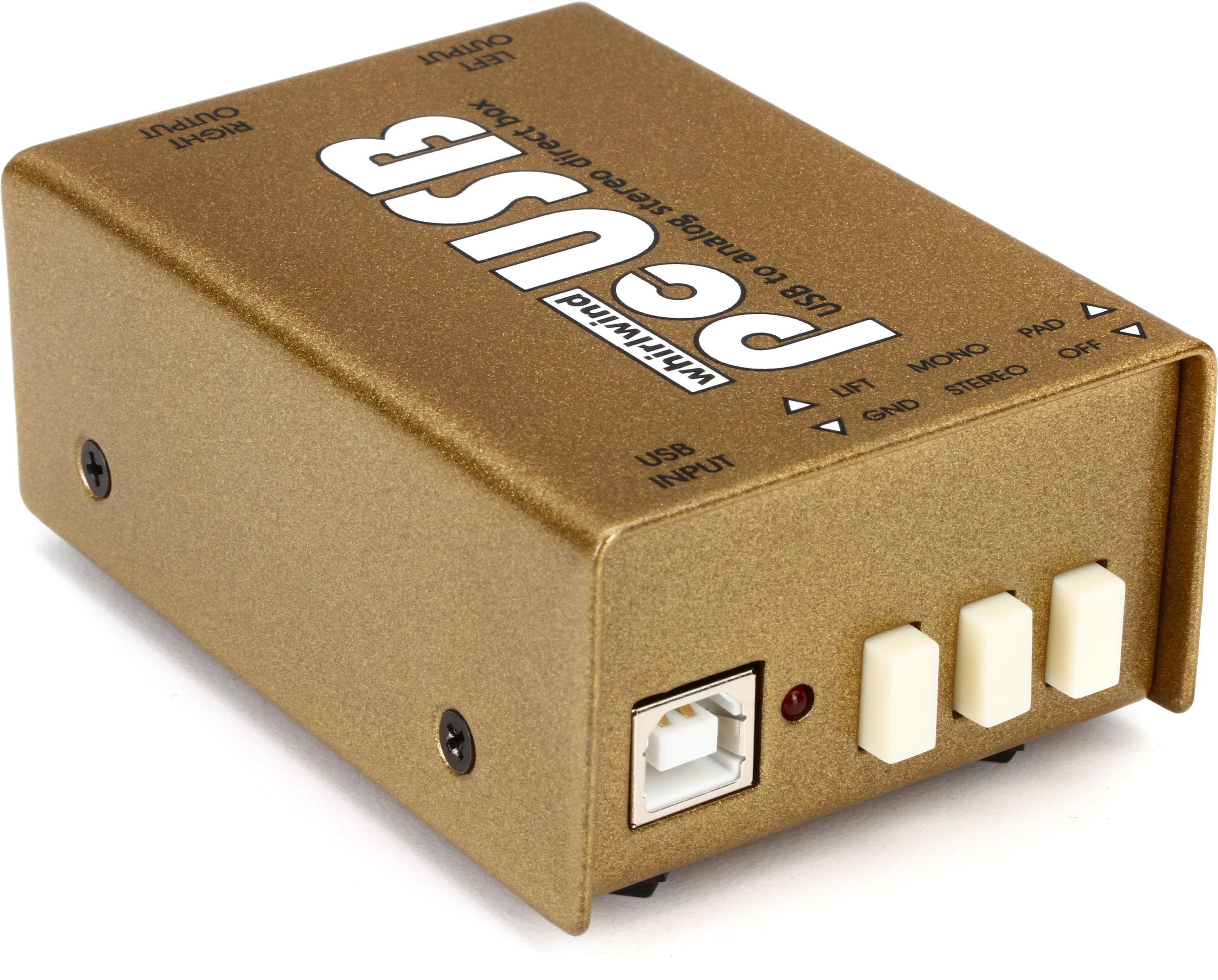 Whirlwind pcUSB 2-channel Active USB / PC Direct Box