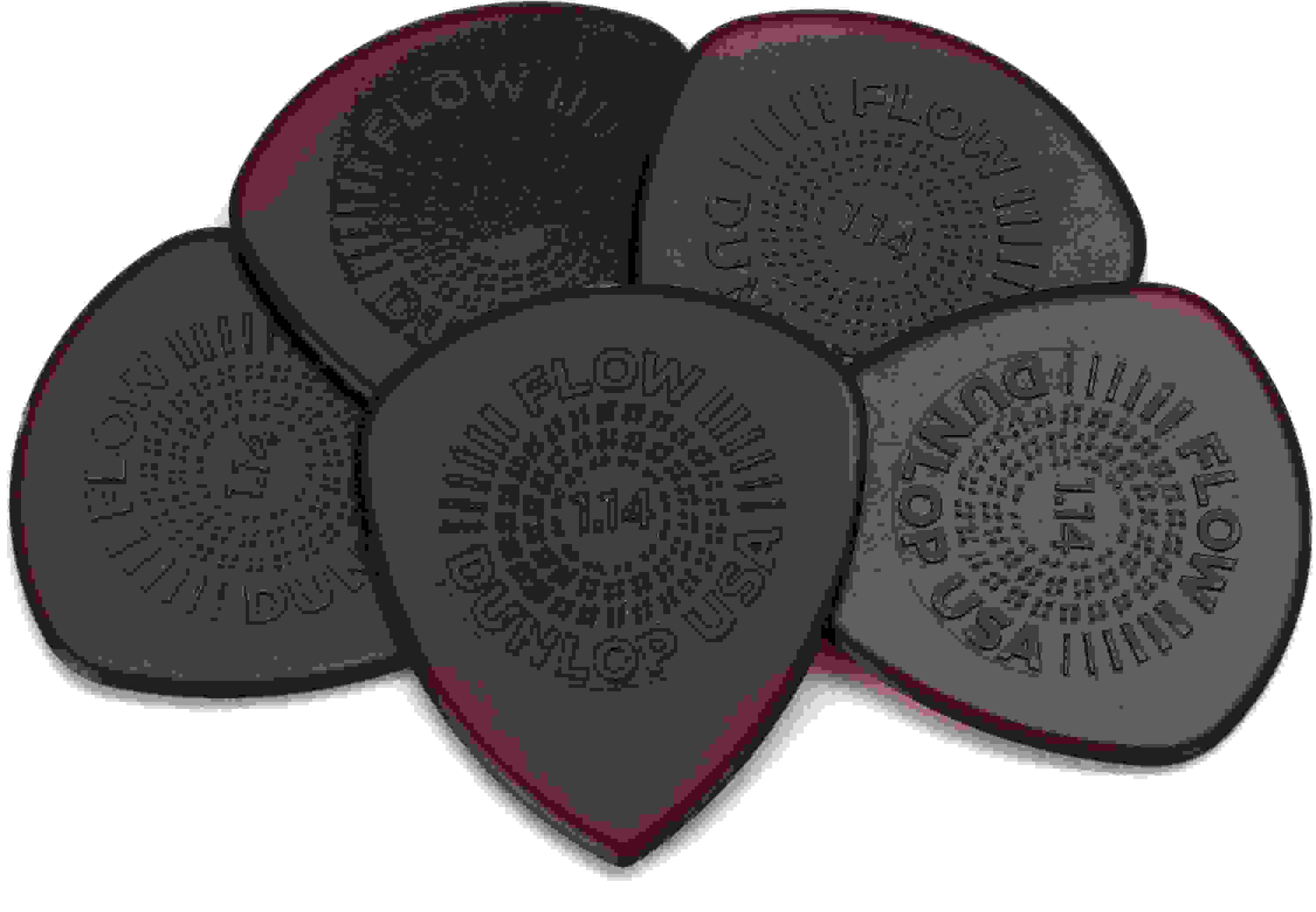 Dunlop Flow Standard Grip Guitar Picks 1.14mm 6-pack