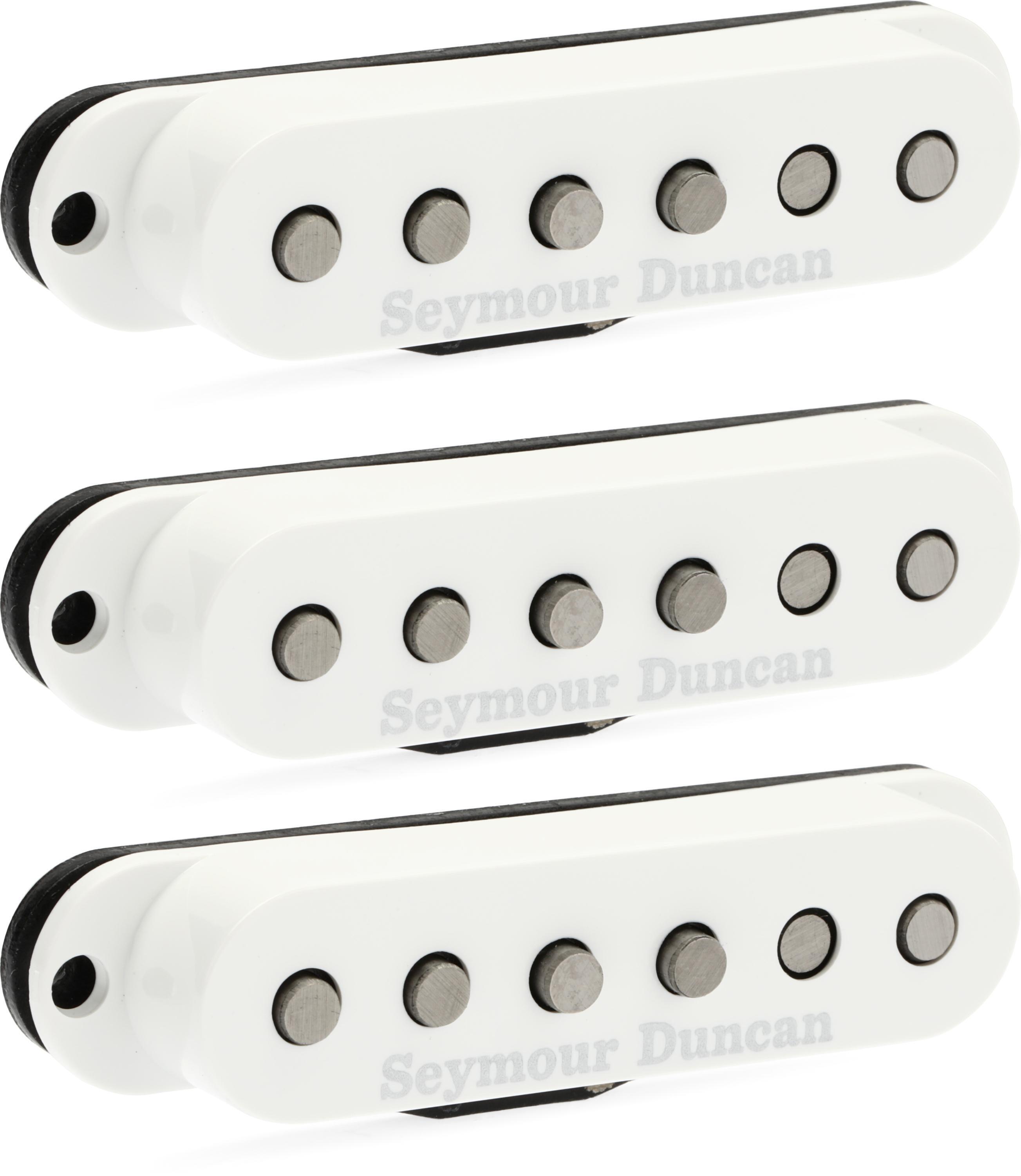 Scooped Strat Single-Coil 3-piece Pickup Set - White - Sweetwater