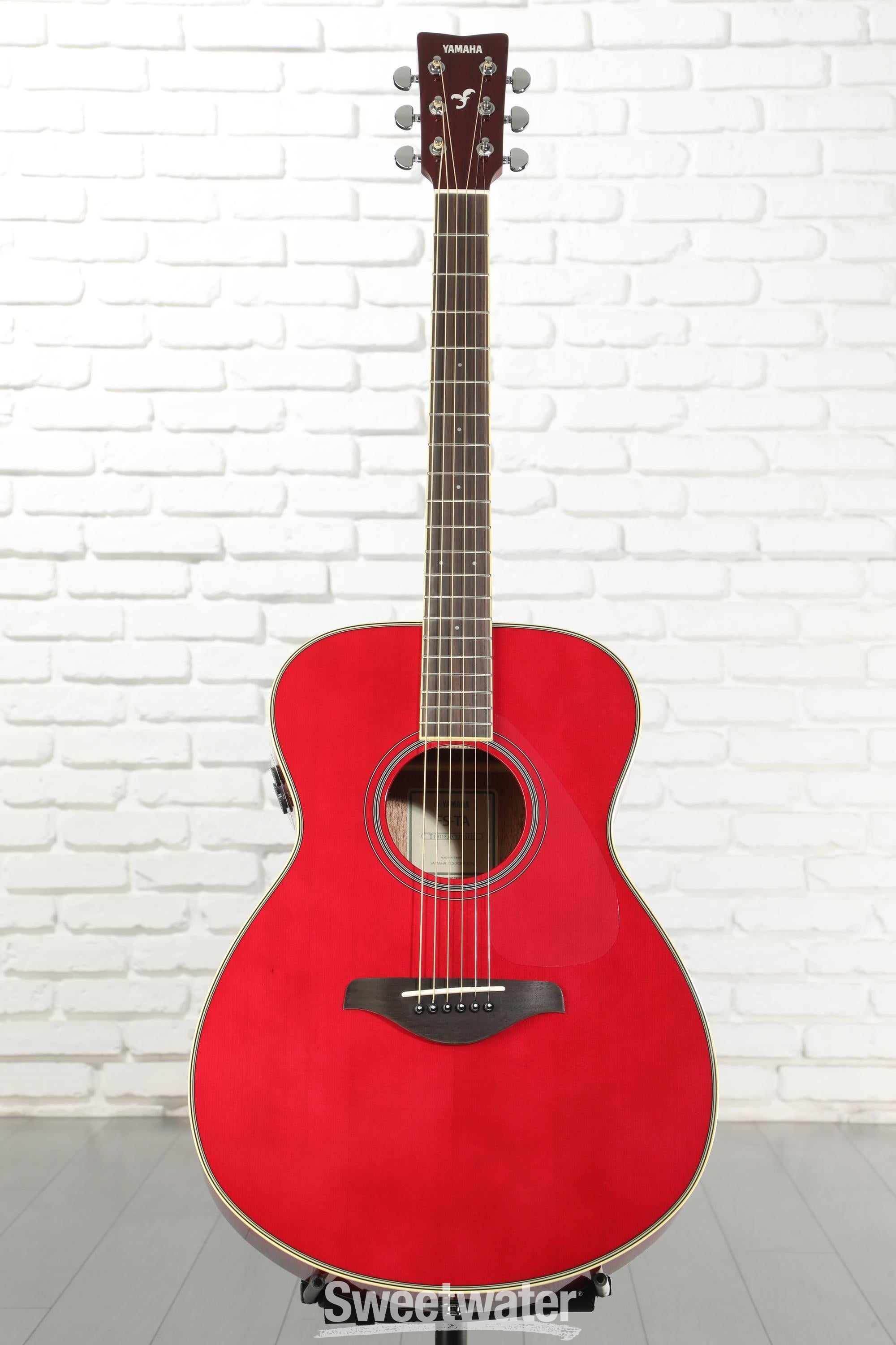 Yamaha FS-TA TransAcoustic Concert Acoustic-electric Guitar - Ruby