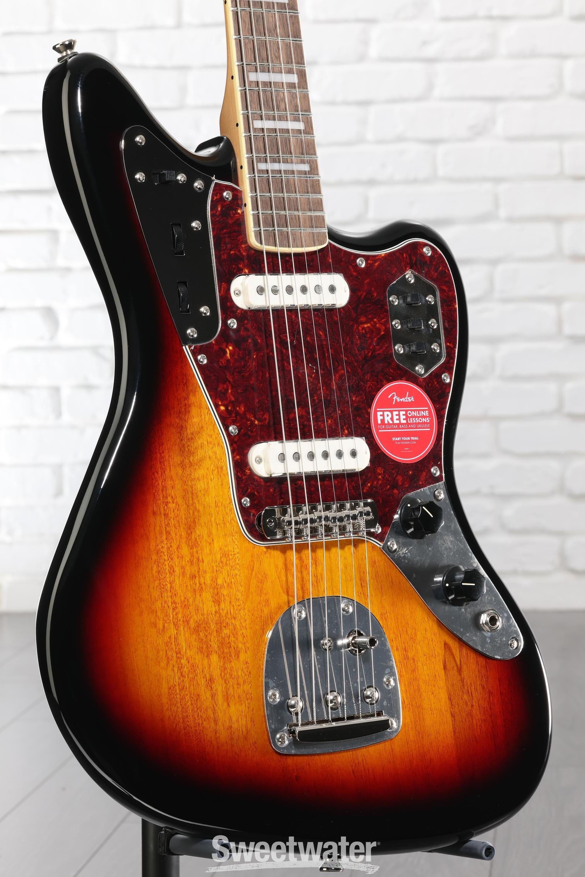 Squier Classic Vibe '70s Jaguar - 3-Tone Sunburst | Sweetwater