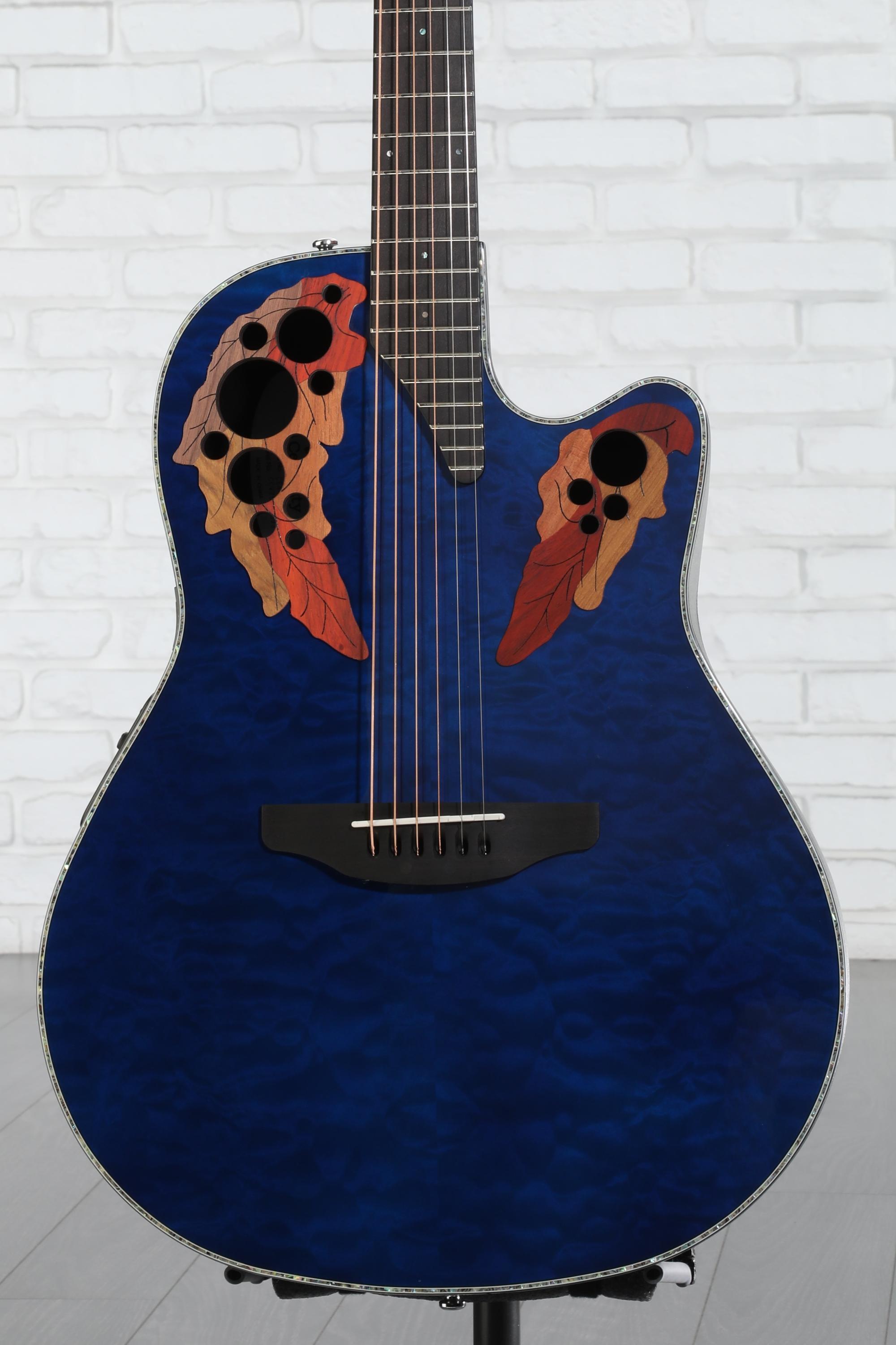 ギター Ovation Celebrity CE44P 8TQ Amazon.com: Ovation CE48P-RG Celebrity Elite Plus Super Shallow