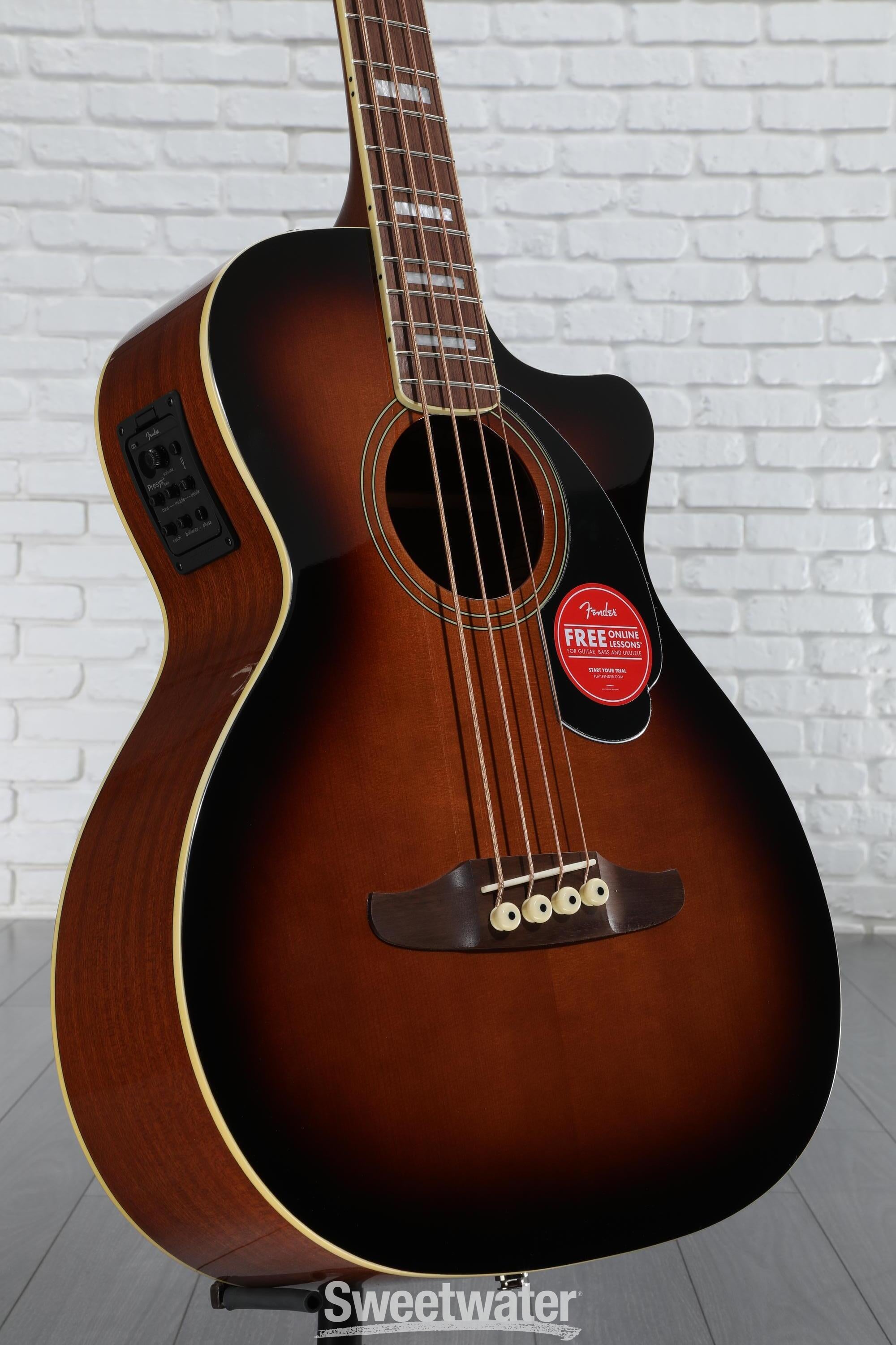 Fender Kingman Acoustic-electric Bass - Shaded Edge Burst