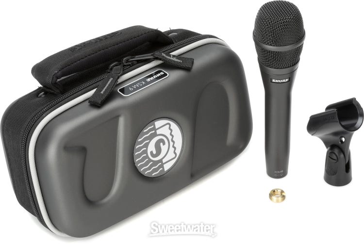 Shure KSM9 Dual-pattern Condenser Handheld Vocal Microphone - Charcoal Gray