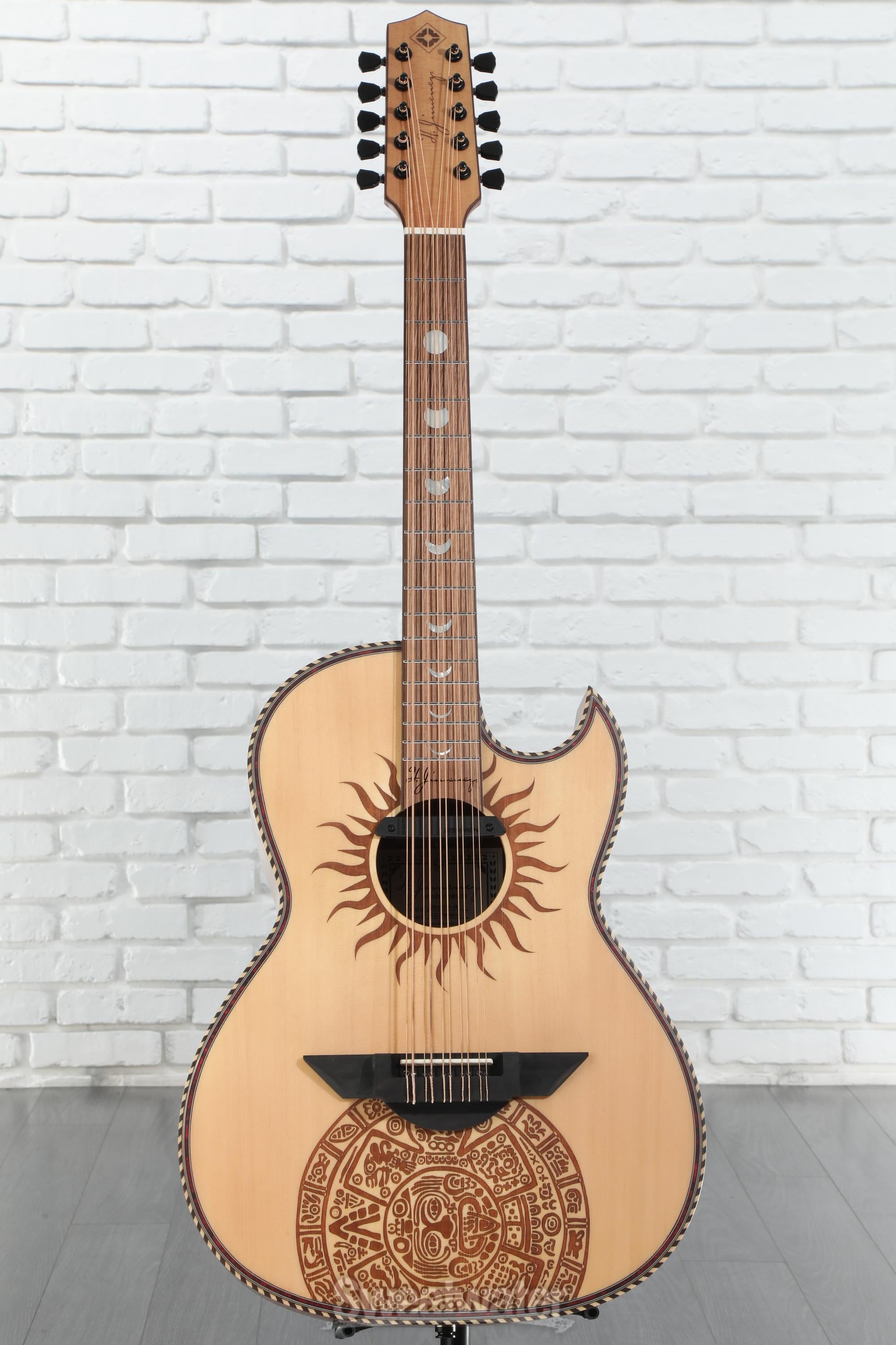 H. Jimenez Colección de Galaxia Acoustic-electric Bajo Quinto - Mayan Calendar