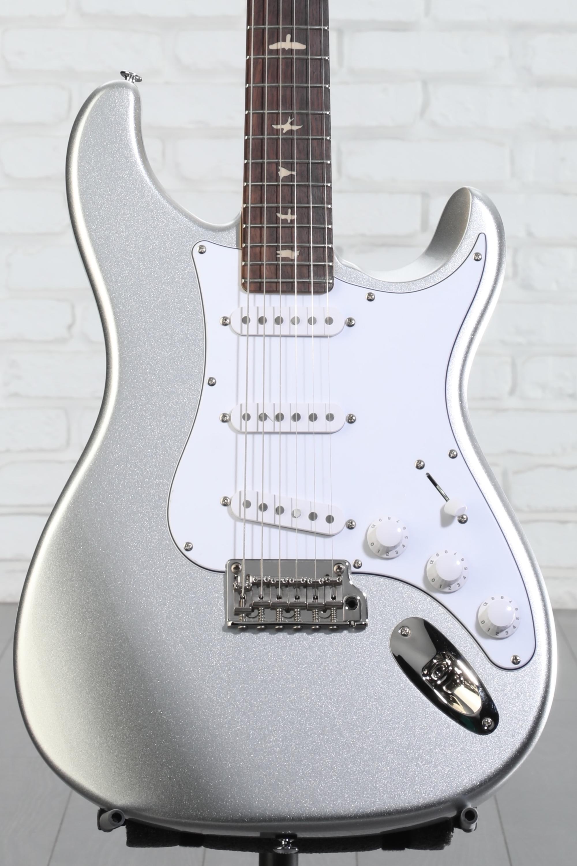 【たこやき】PRS SE Silver Sky PRS SE Silver Sky Electric Guitar - Platinum Spark, Sweetwater