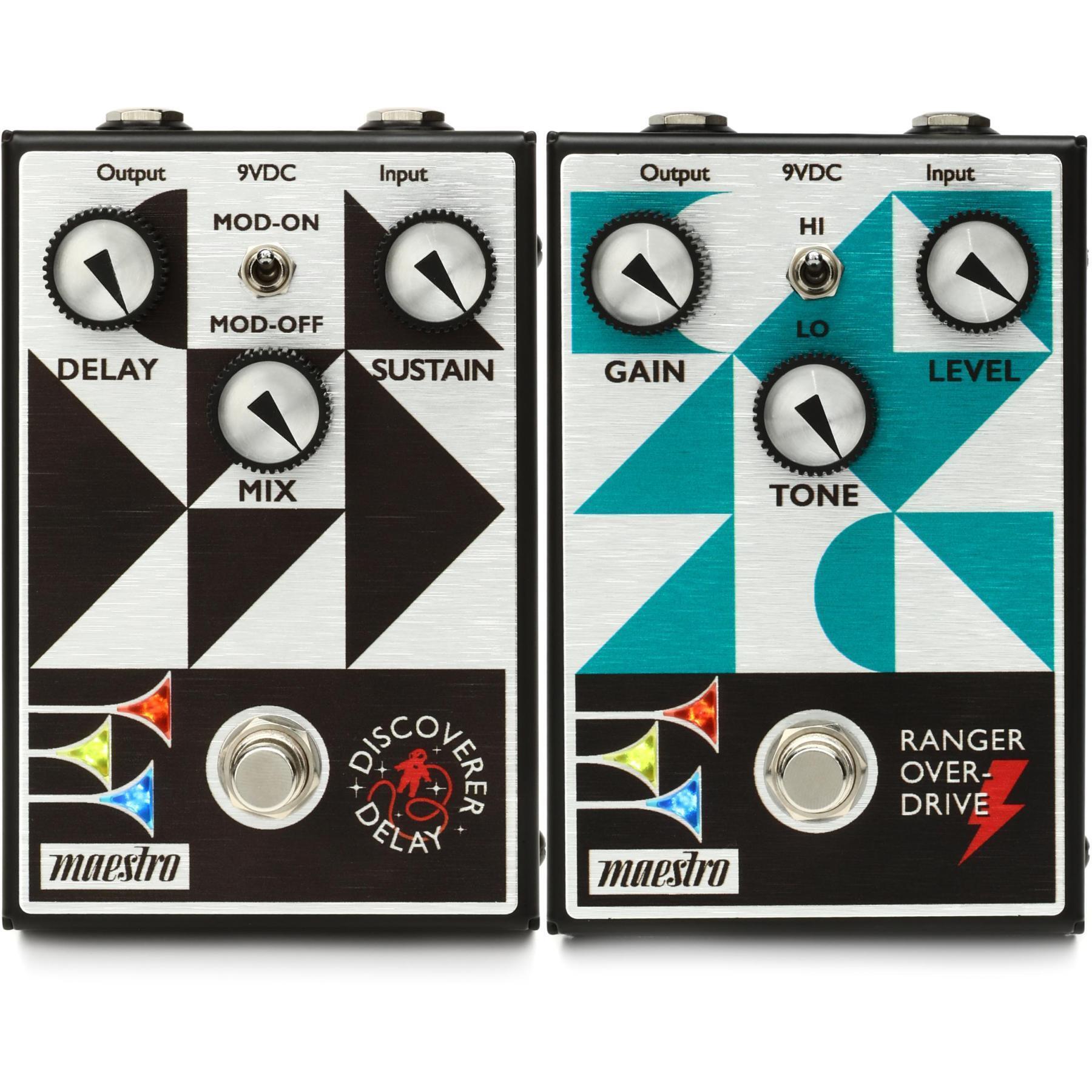 Maestro Discoverer Delay Pedal and Ranger Overdrive Pedal | Sweetwater