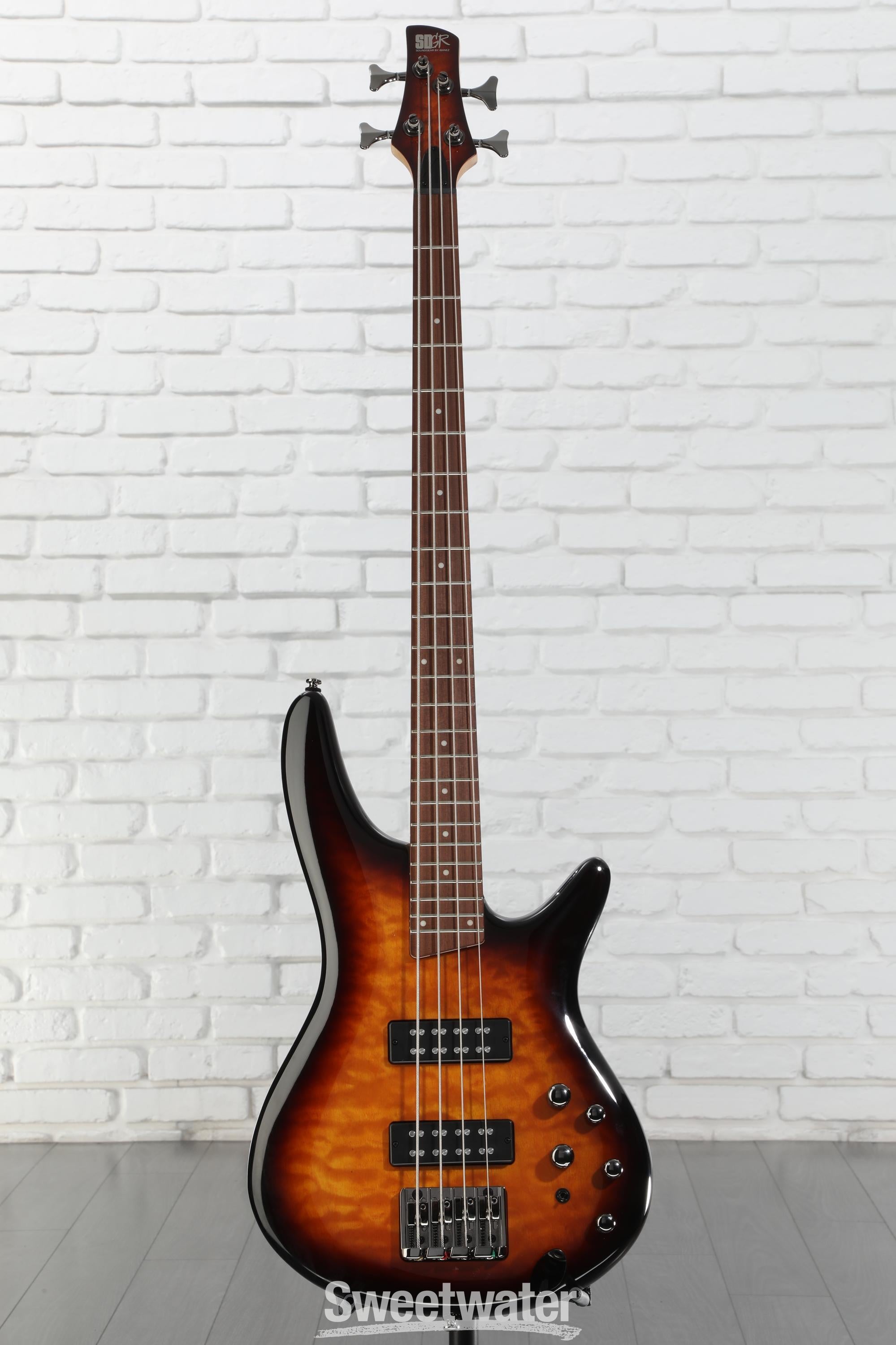 Ibanez Standard SR400EQM Bass Guitar - Dragon Eye Burst
