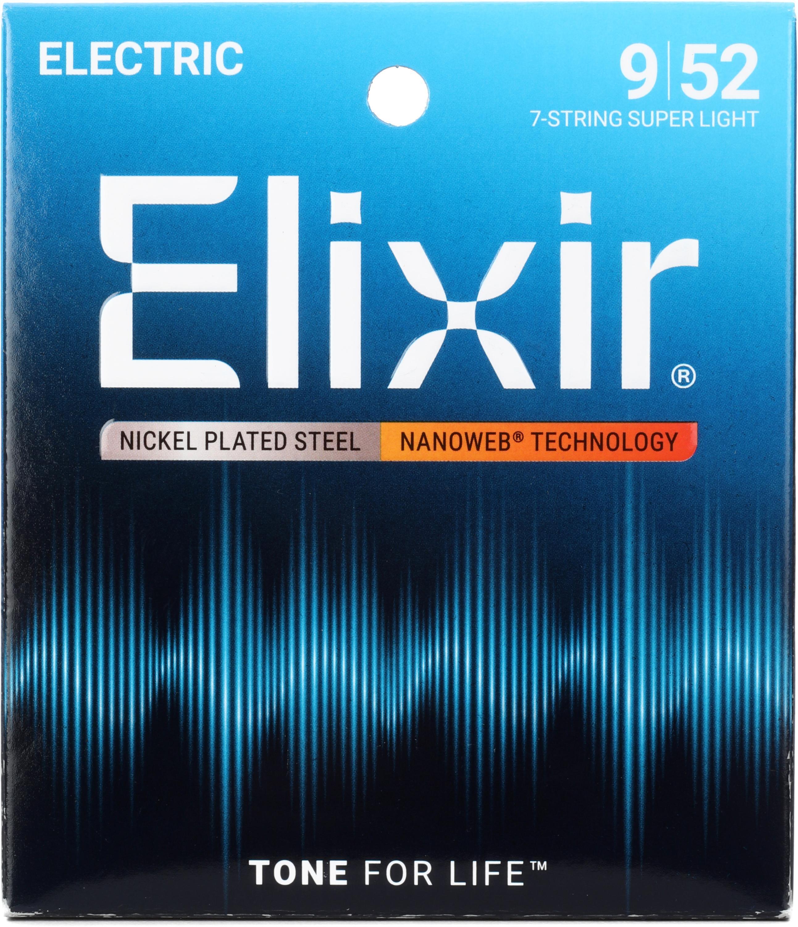 Elixir Strings 19007 Optiweb Electric Guitar Strings - .009-.052