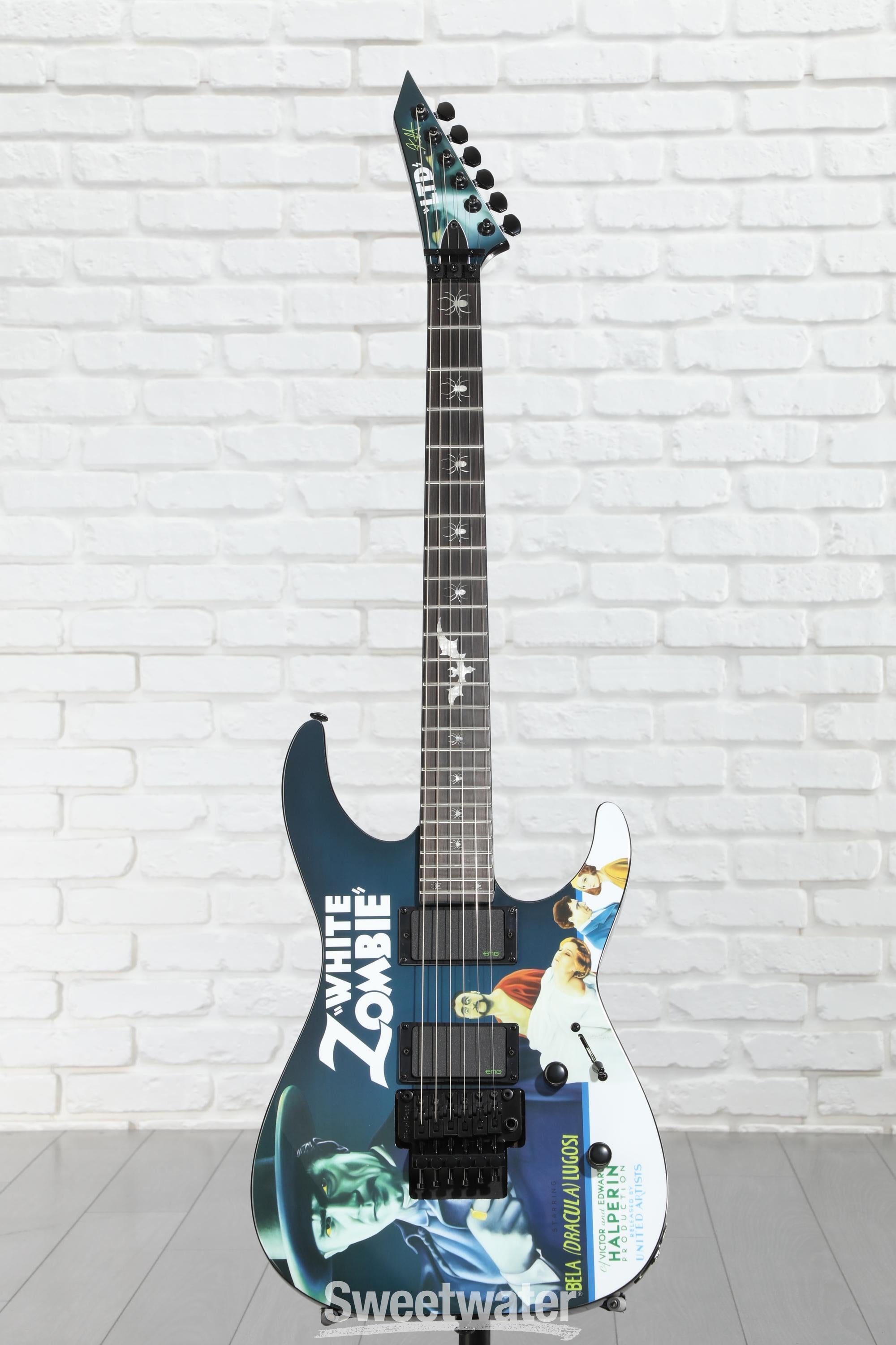 ESP LTD Kirk Hammett Signature KH-WZ White Zombie Electric Guitar