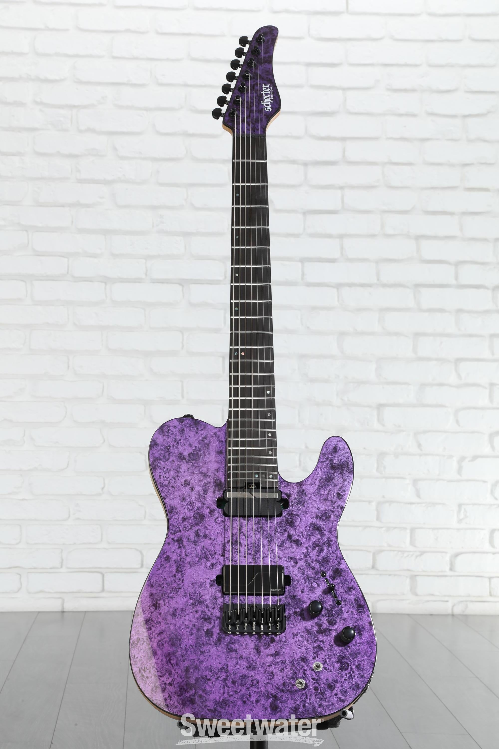 Schecter PT 7 SLS Elite 7-string Baritone Electric Guitar - Purple