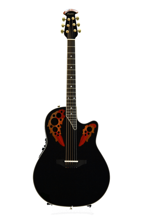 Ovation Elite AX Contour Back - Black Gloss | Sweetwater