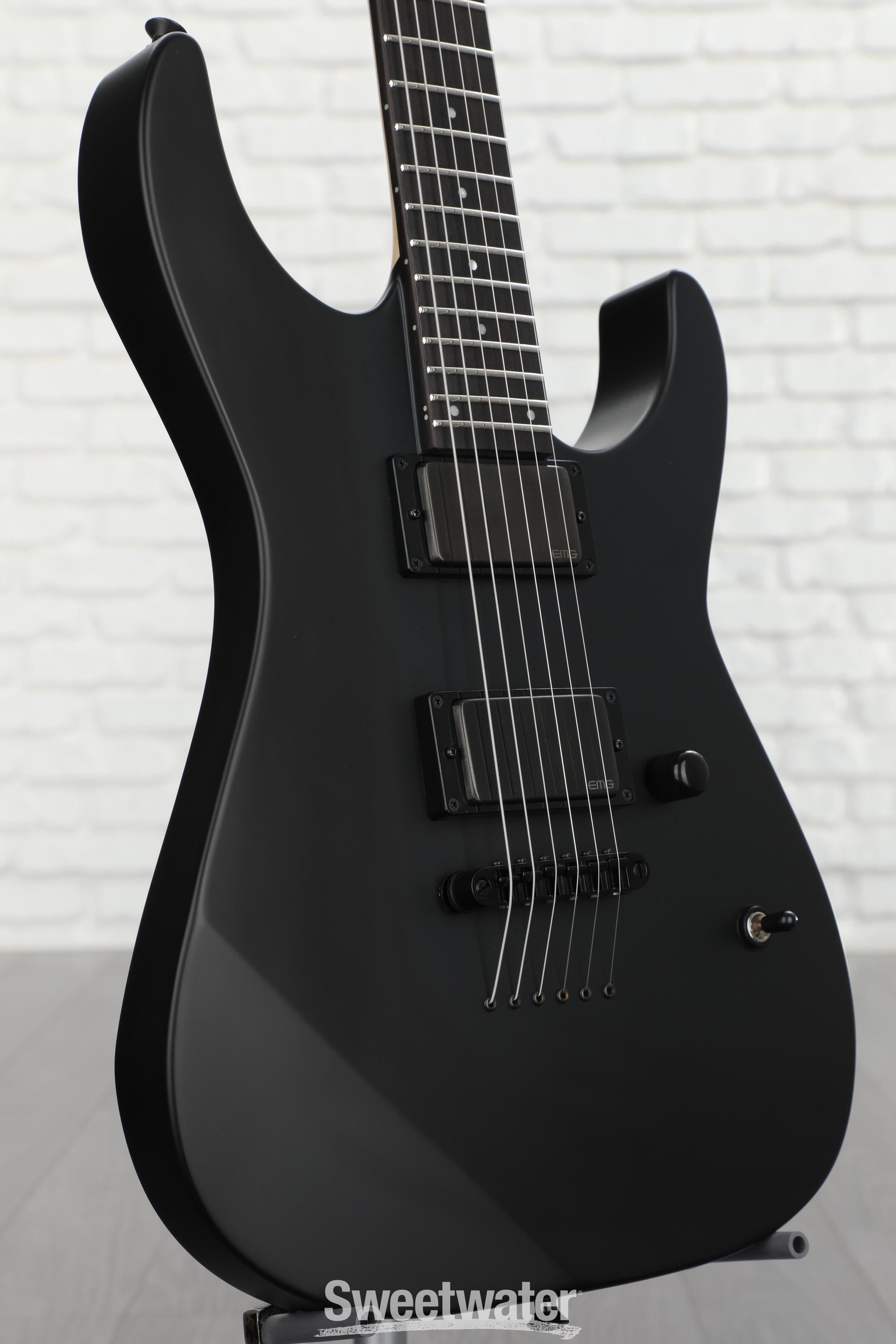ESP E-II Jeff Ling JL-1 M-II Electric Guitar - Black Satin