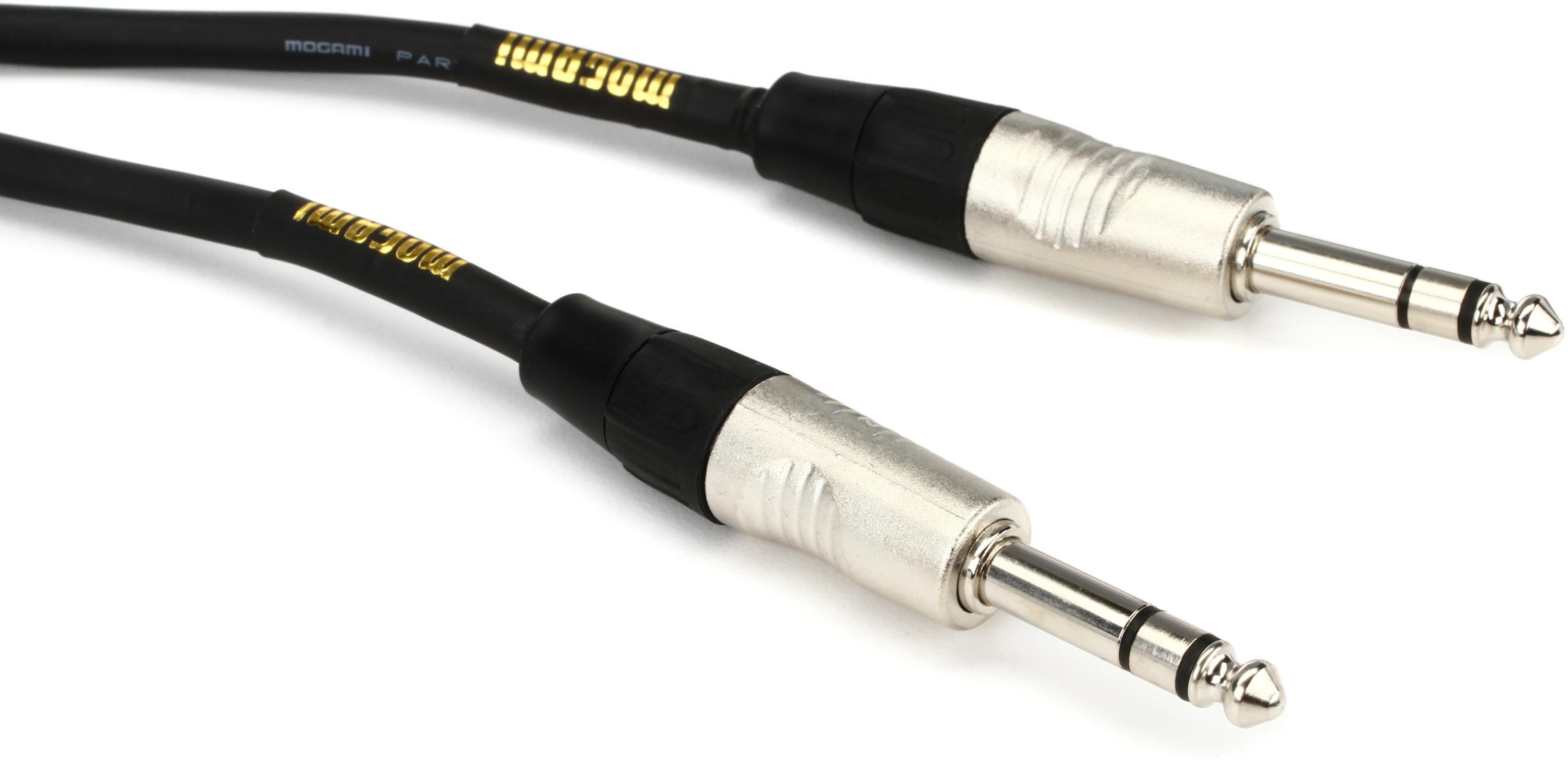 Photo of Mogami MCP SS 01 CorePlus 1/4-inch TRS Male to 1/4-inch TRS Male Cable - 1 foot