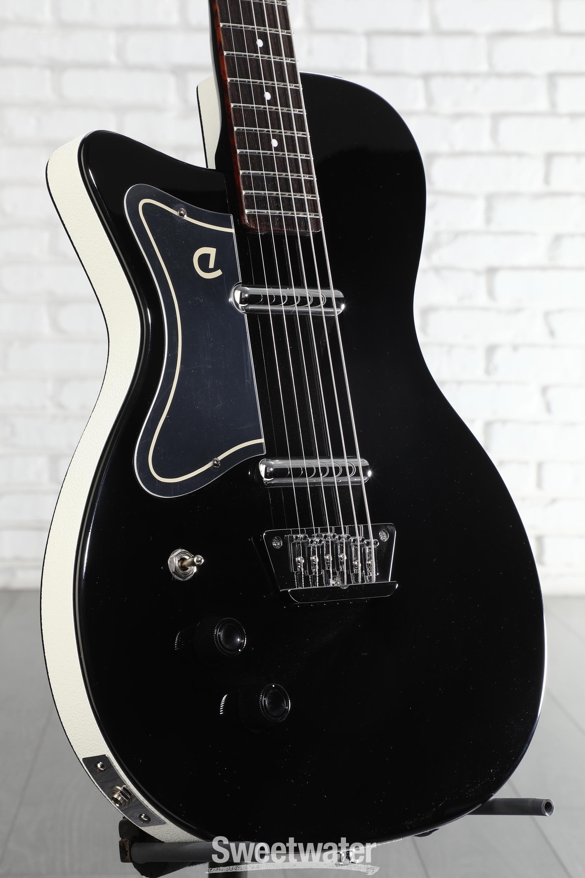 Photo of Danelectro Baritone Left-handed Electric Guitar - Black