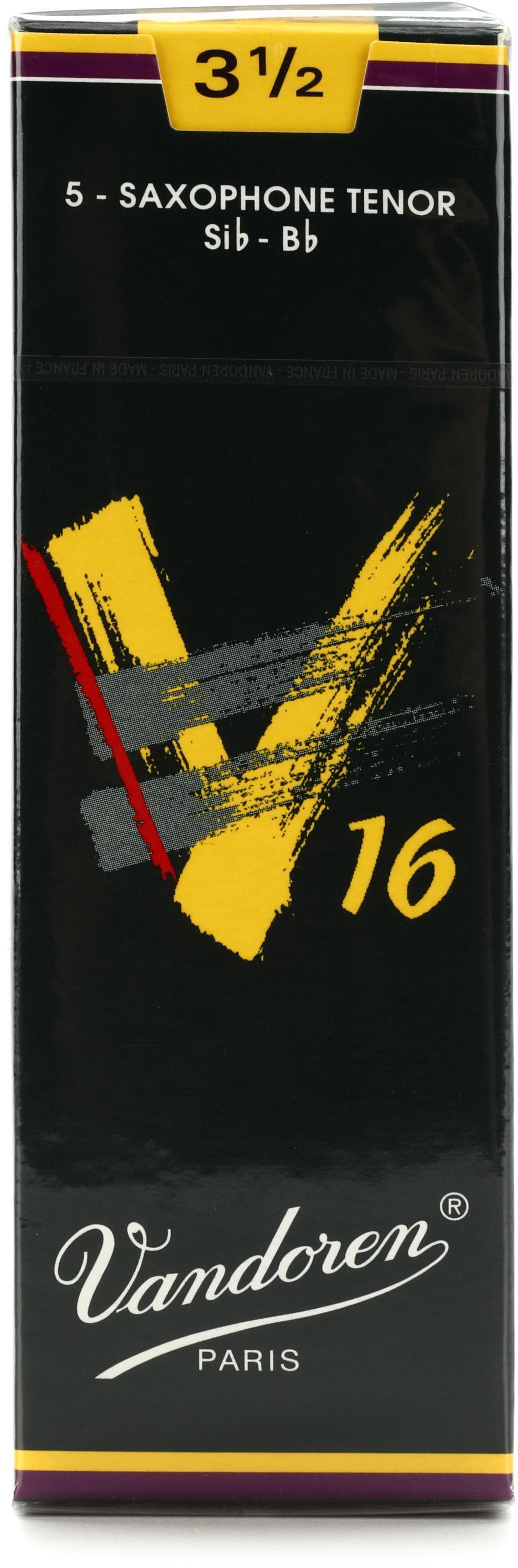 Vandoren SR7235 V16 Tenor Saxophone Reeds 3.5 (5pack) Sweetwater