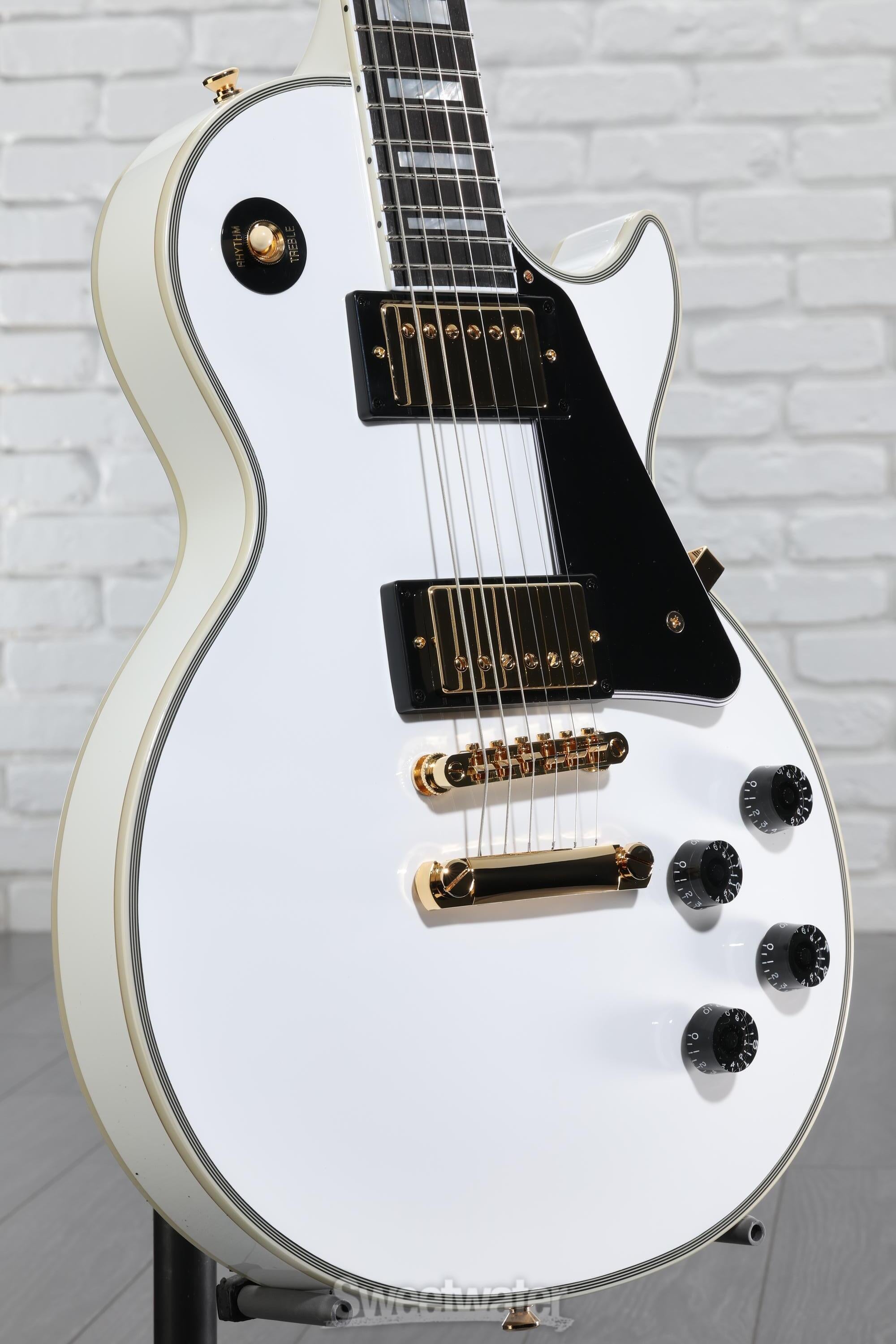 ギター Epiphone Les Paul Custom White Epiphone The Iconic Les Paul at Its Classiest – Gibson
