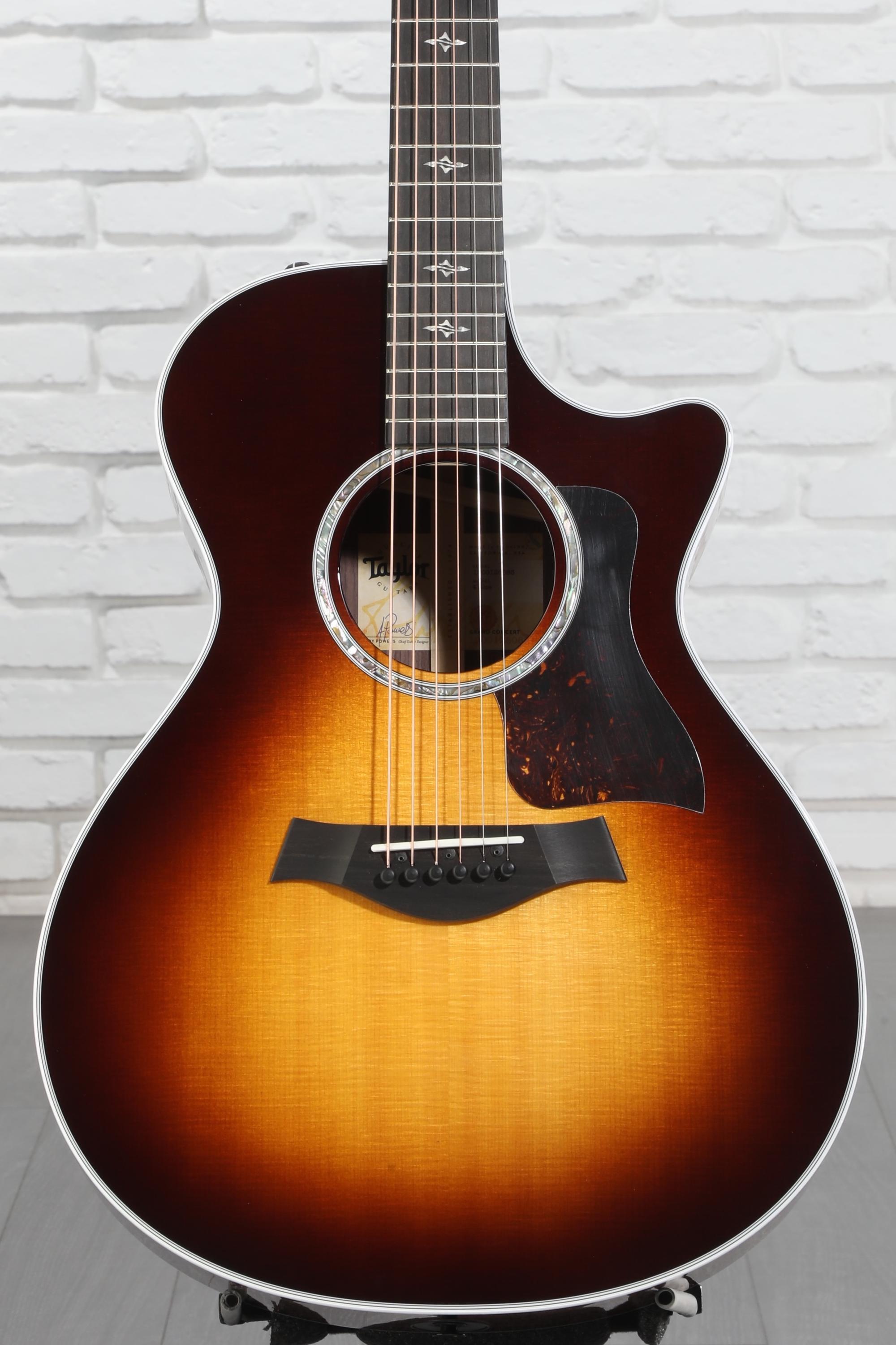 Taylor 412ce-R V-Class Acoustic-electric Guitar - Tobacco
