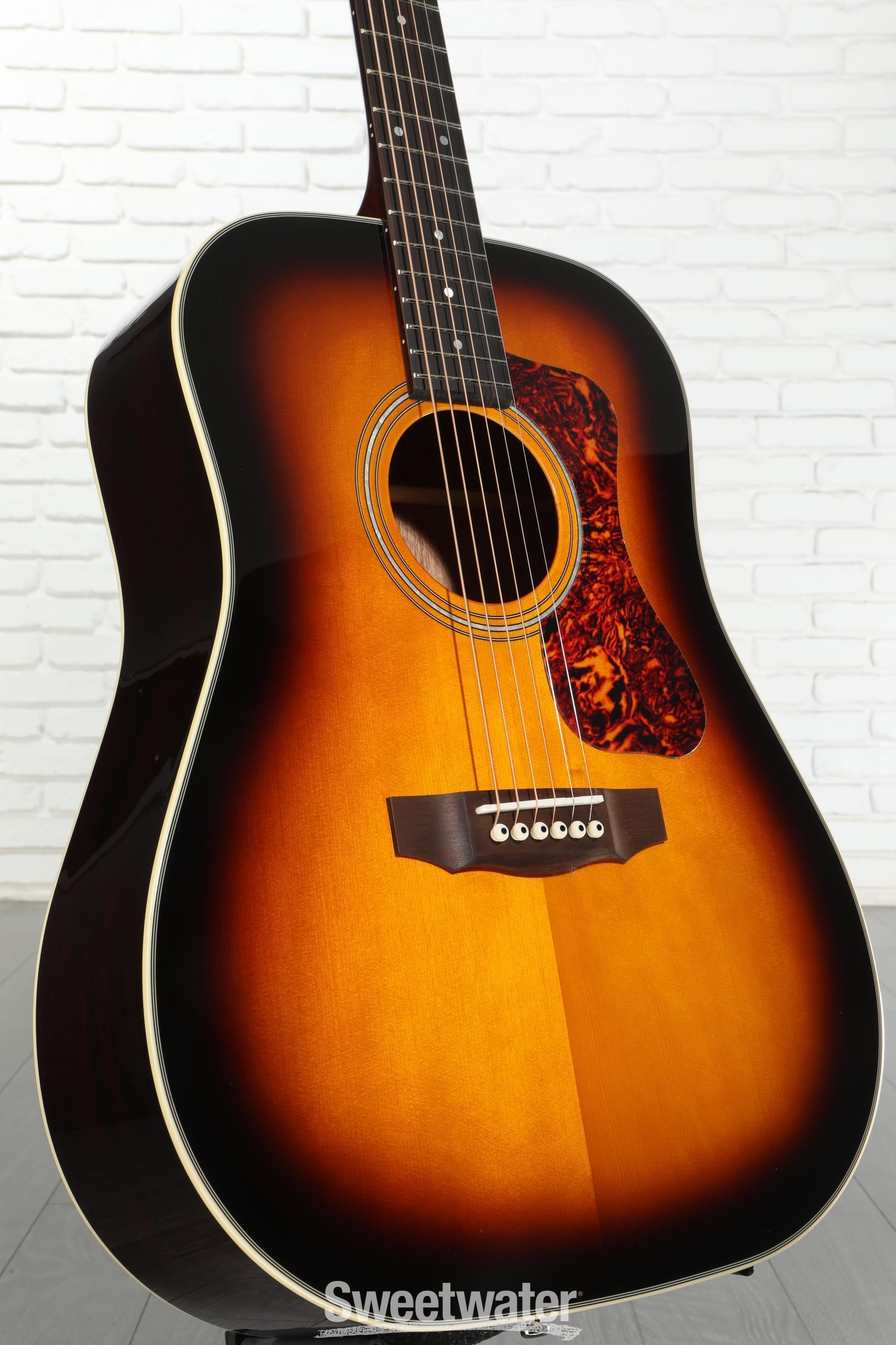 Guild D-140 Dreadnought Acoustic Guitar - Antique Burst | Sweetwater