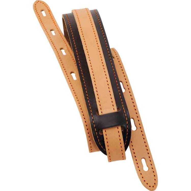 Levy's PM22 1 Ryder Series Veg Tan Leather Guitar Strap - Natural