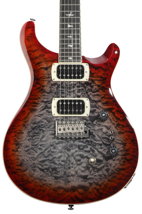 ギター SE Custom 24-08 QuiltCharcoalCherryBurst PRS SE Custom 24-08 Quilt Electric Guitar - Charcoal Cherry Burst