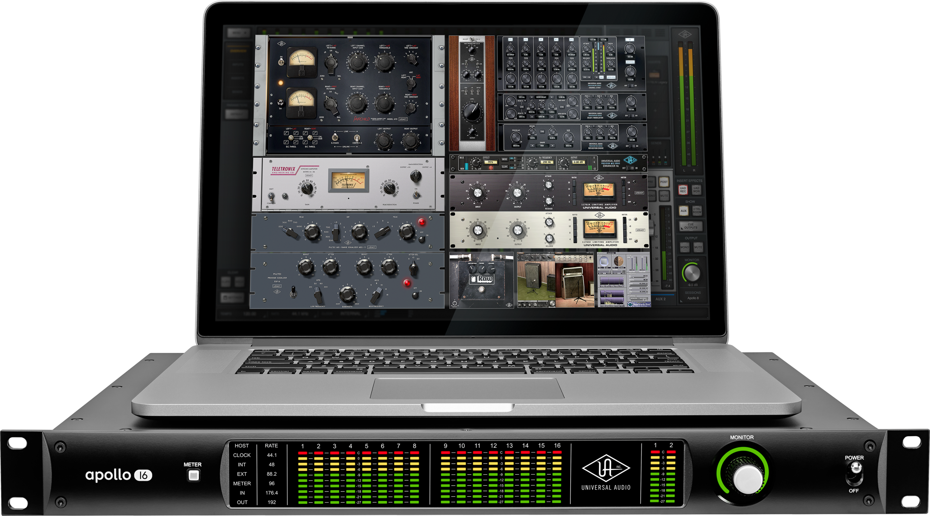 Universal Audio Apollo 16 18x20 Thunderbolt 2 Audio Interface with