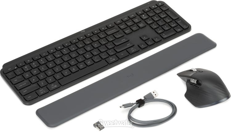Logitech MX Keys S Keyboard and Mouse Combo for Mac - Black