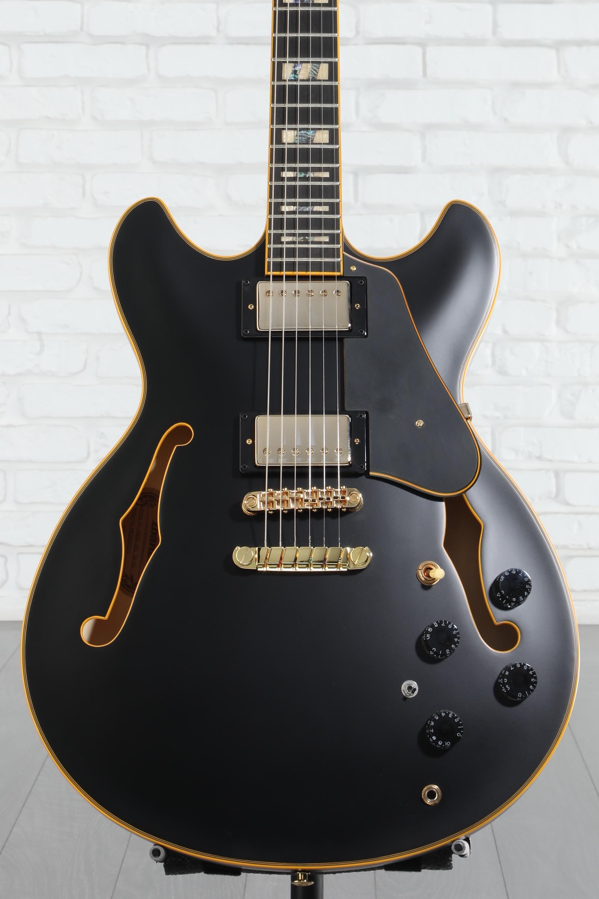 Ibanez John Scofield Signature JSM20 - Black Low Gloss | Sweetwater